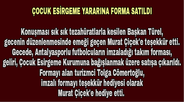 Başkan Türel'den  birlik çağrısı