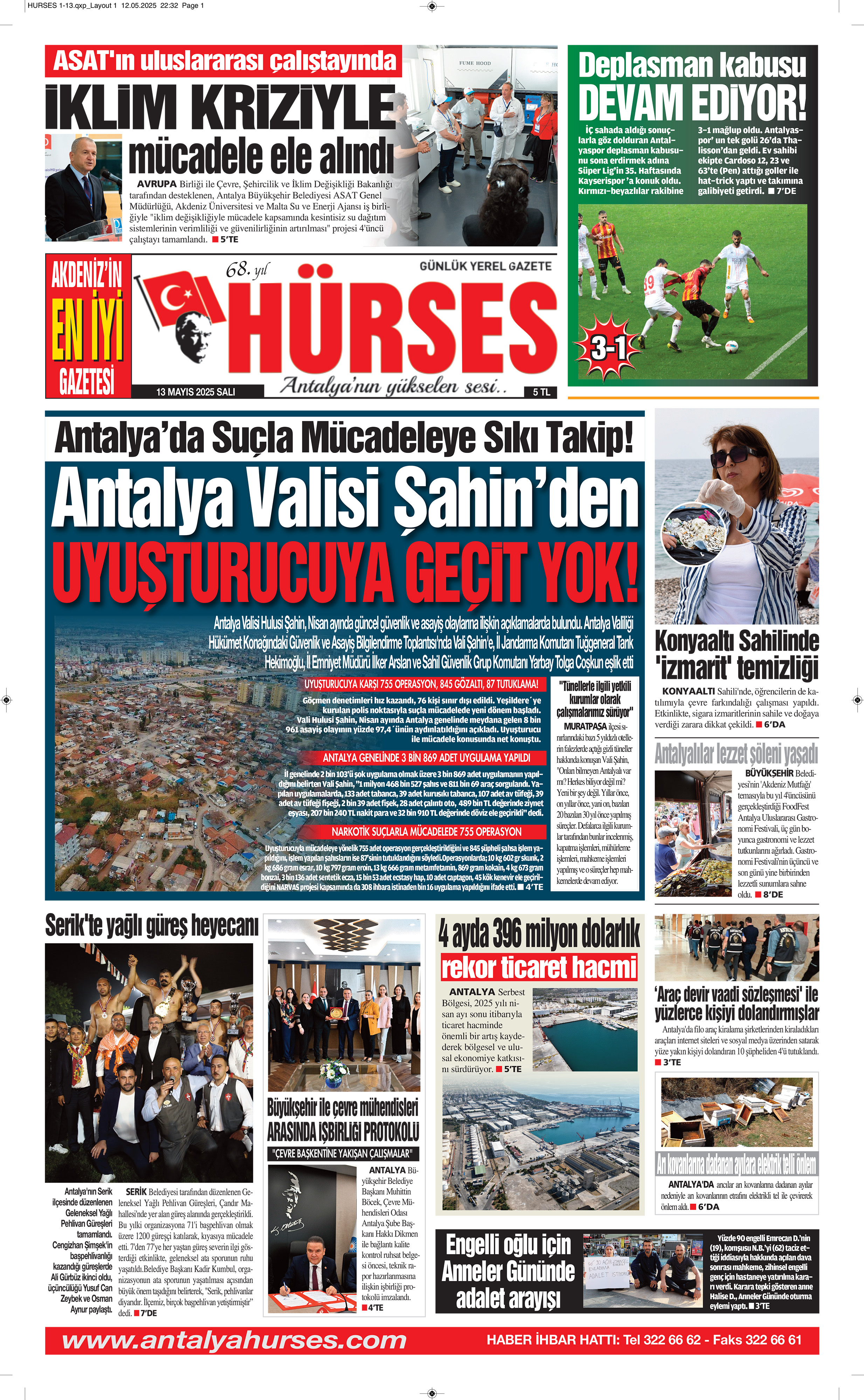 ANTALYANIN YÜKSELEN SESİ HÜRSES 13 MAYIS 2025