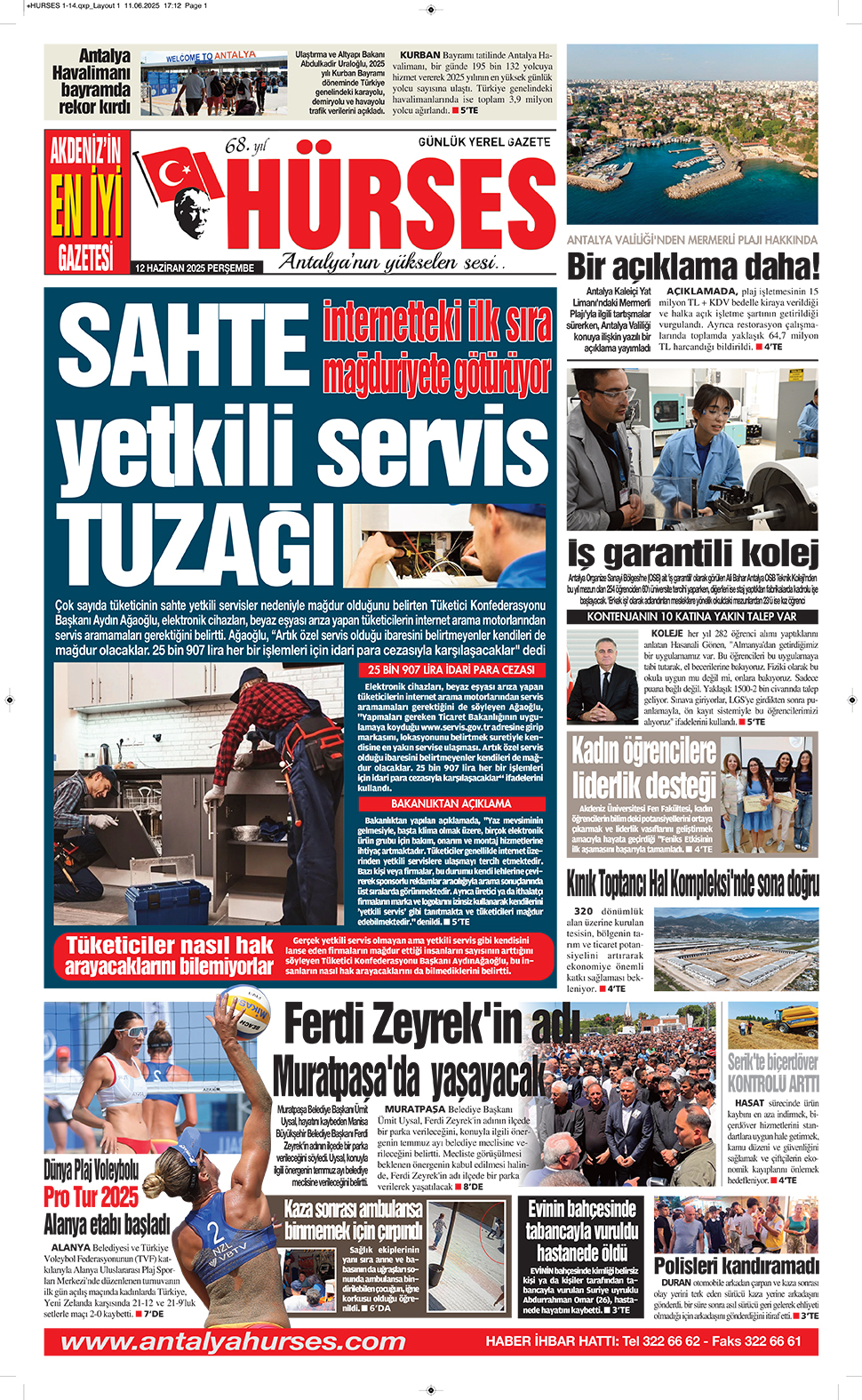ANTALYANIN YÜKSELEN SESİ HÜRSES 12 HAZİRAN 2025