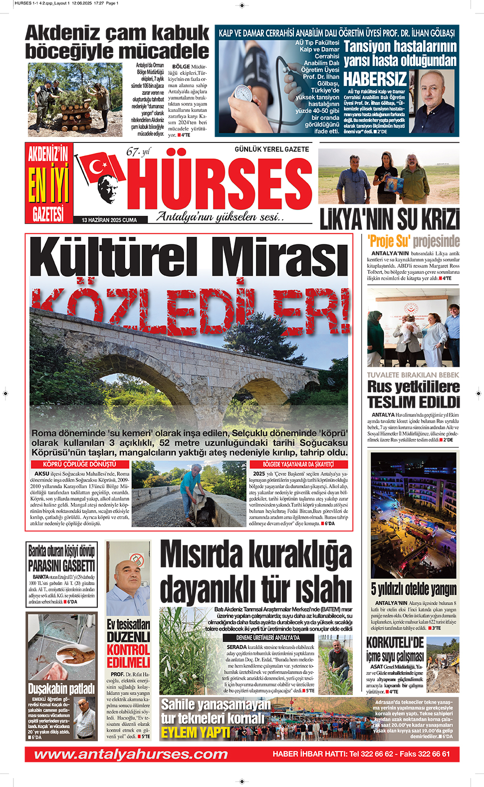 ANTALYANIN YÜKSELEN SESİ HÜRSES 13 HAZİRAN 2025