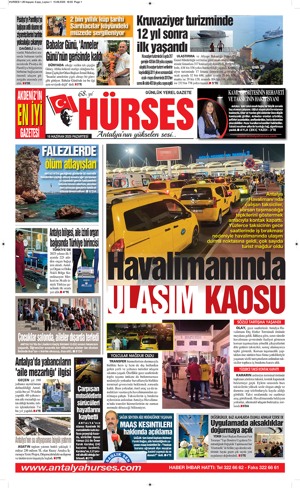 ANTALYANIN YÜKSELEN SESİ HÜRSES 16 HAZİRAN 2025