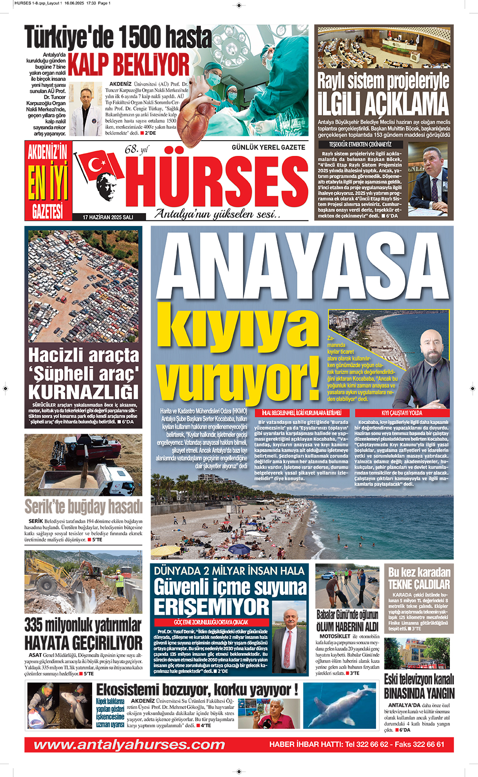 ANTALYANIN YÜKSELEN SESİ HÜRSES 17 HAZİRAN 2025