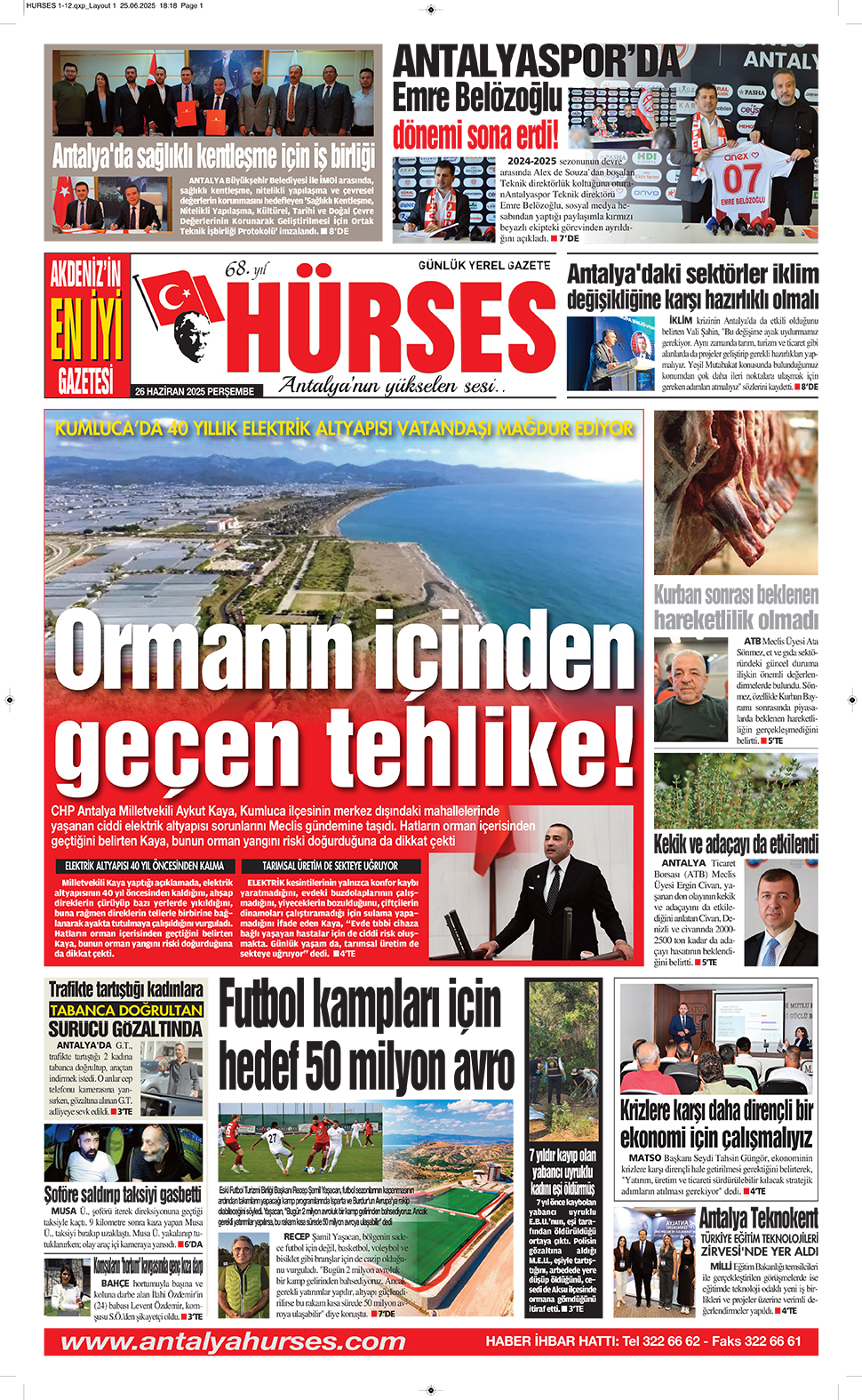ANTALYANIN YÜKSELEN SESİ HÜRSES 26 HAZİRAN 2025