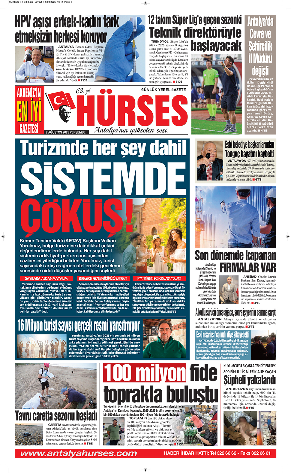 ANTALYANIN YÜKSELEN SESİ HÜRSES 7 AĞUSTOS 2025