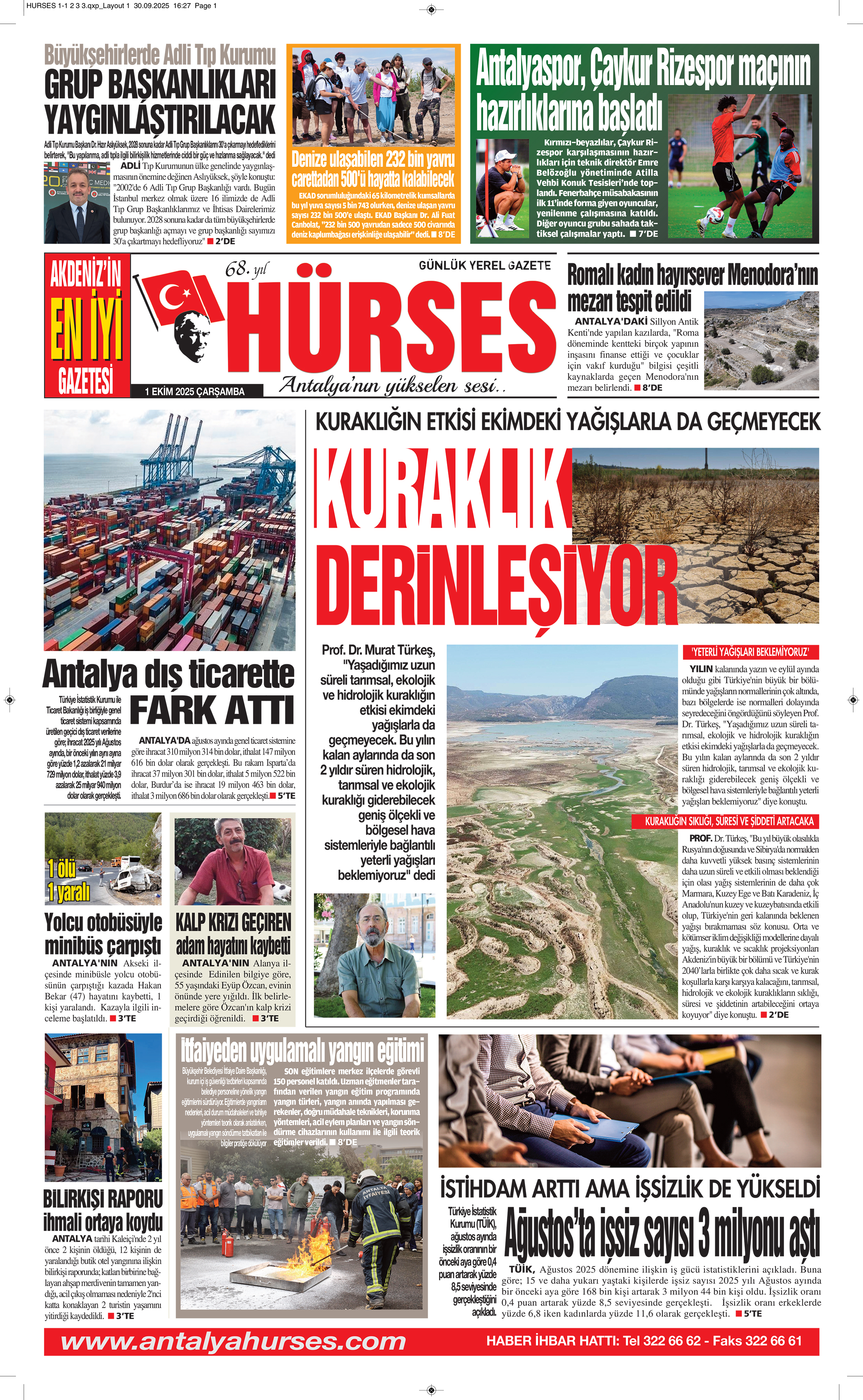 ANTALYANIN YÜKSELEN SESİ HÜRSES 1 EKİM 2025