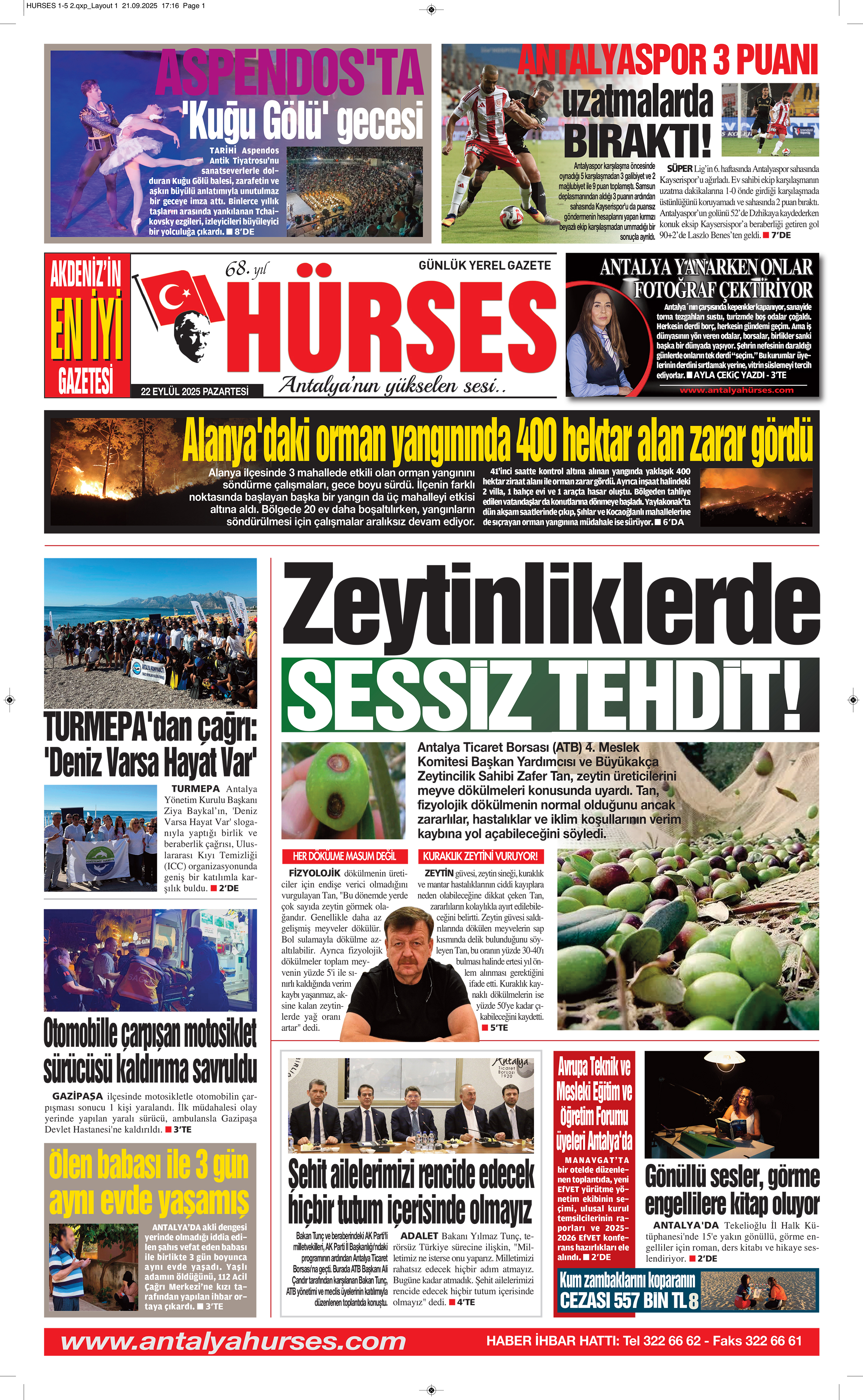 ANTALYANIN YÜKSELEN SESİ HÜRSES 22 EYLÜL 2025