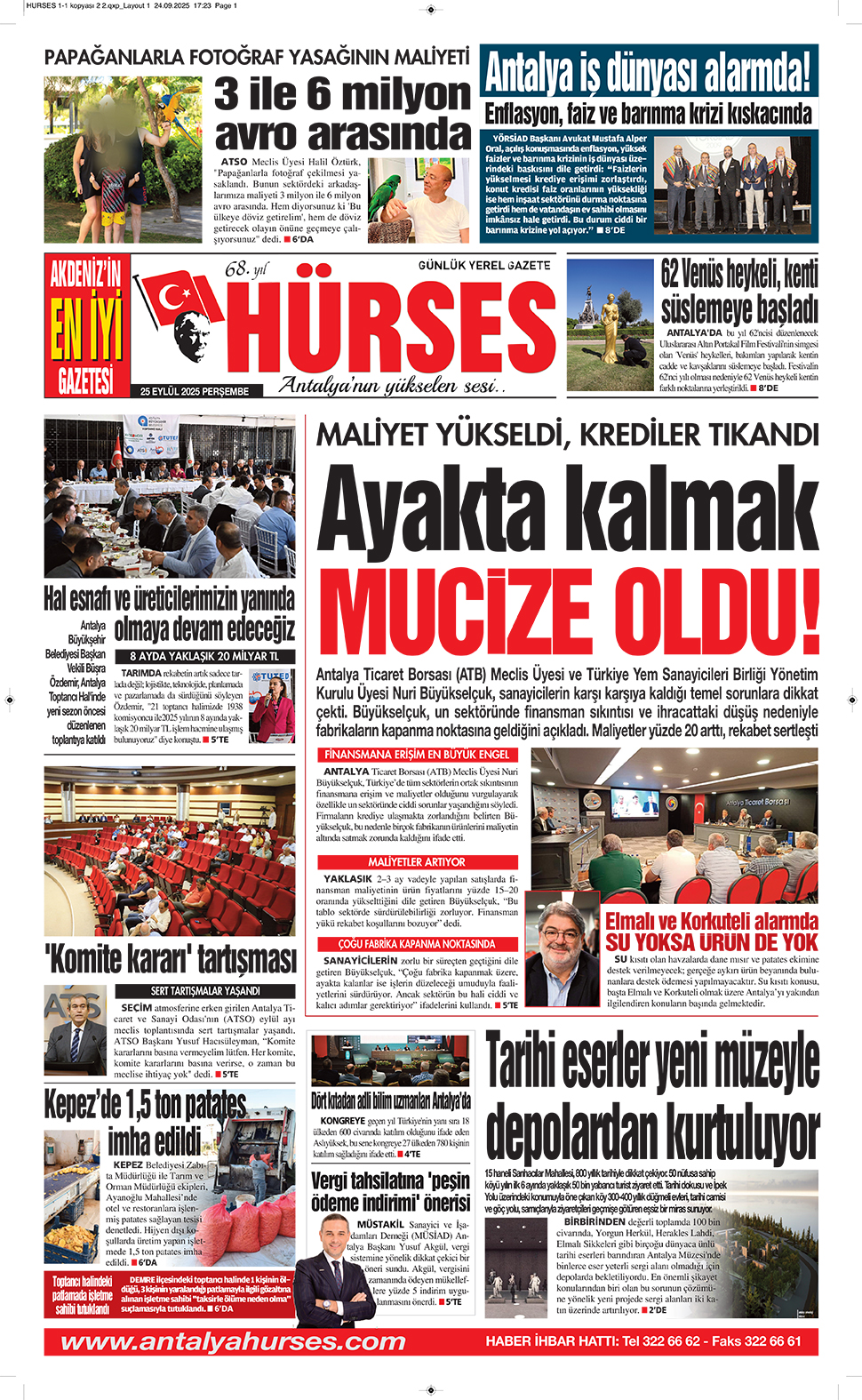 ANTALYANIN YÜKSELEN SESİ HÜRSES 25 EYLÜL 2025