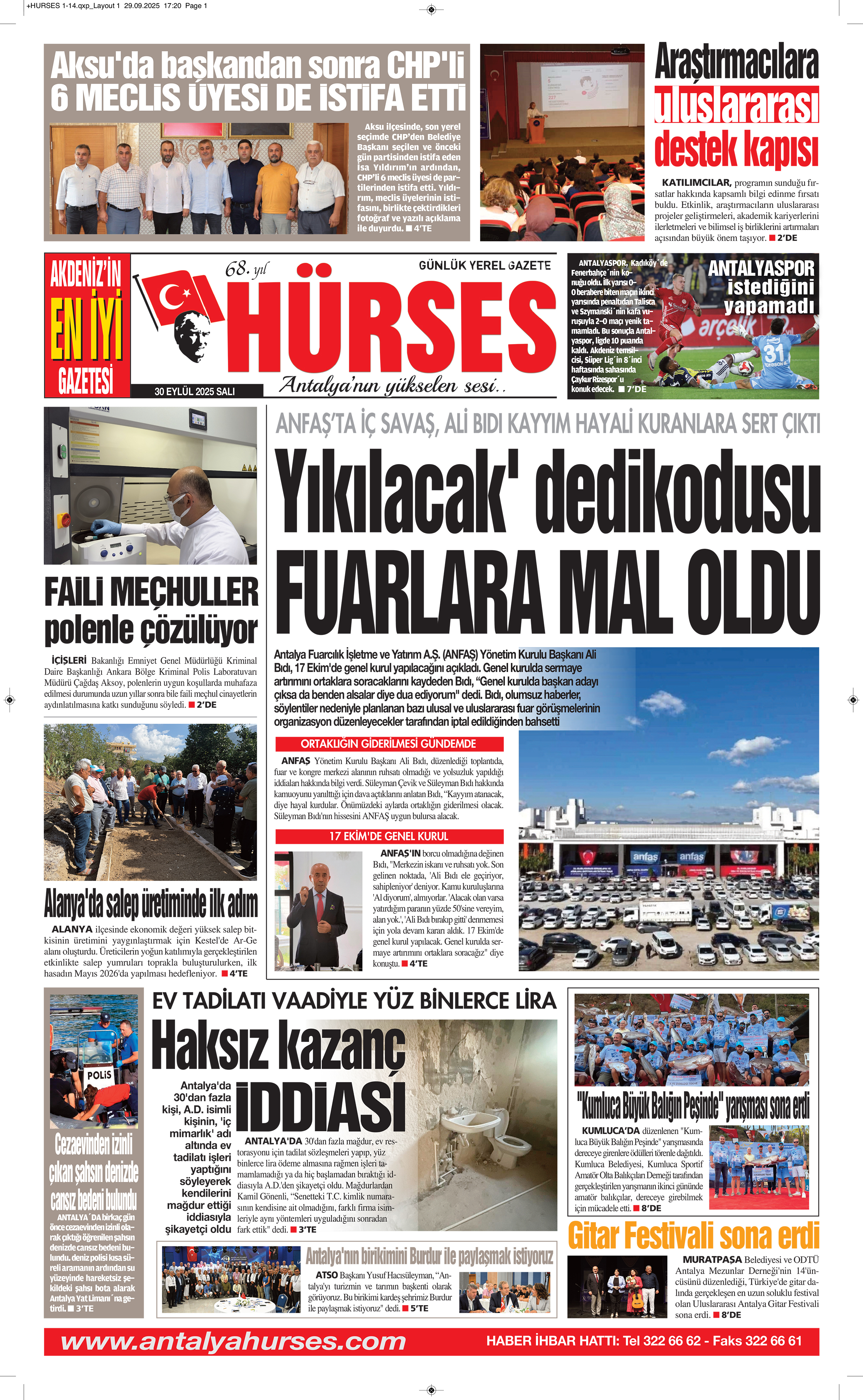 ANTALYANIN YÜKSELEN SESİ HÜRSES 30 EYLÜL 2025