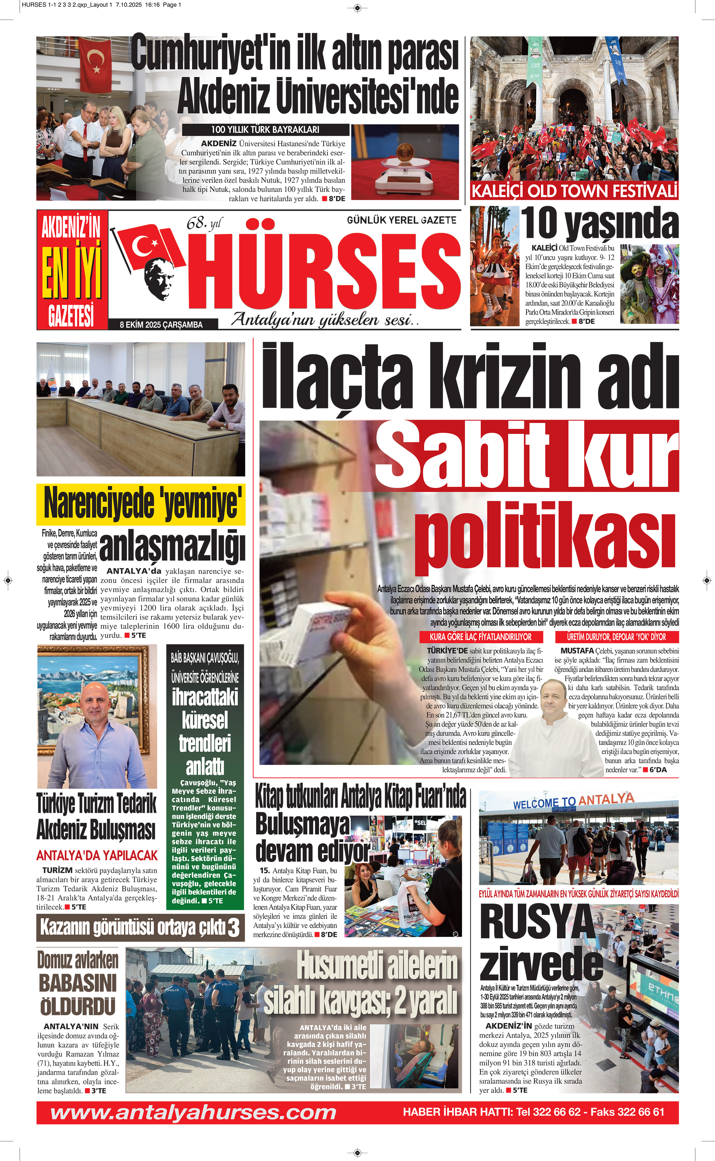 ANTALYANIN YÜKSELEN SESİ HÜRSES 8 EKİM 2025