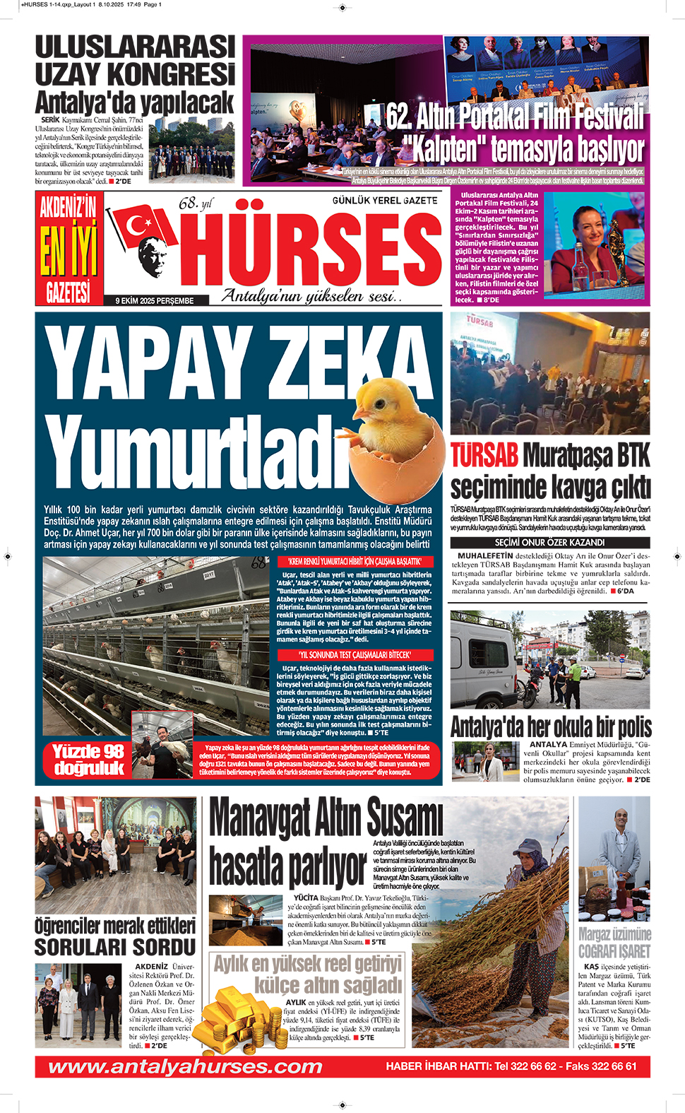 ANTALYANIN YÜKSELEN SESİ HÜRSES 9 EKİM 2025