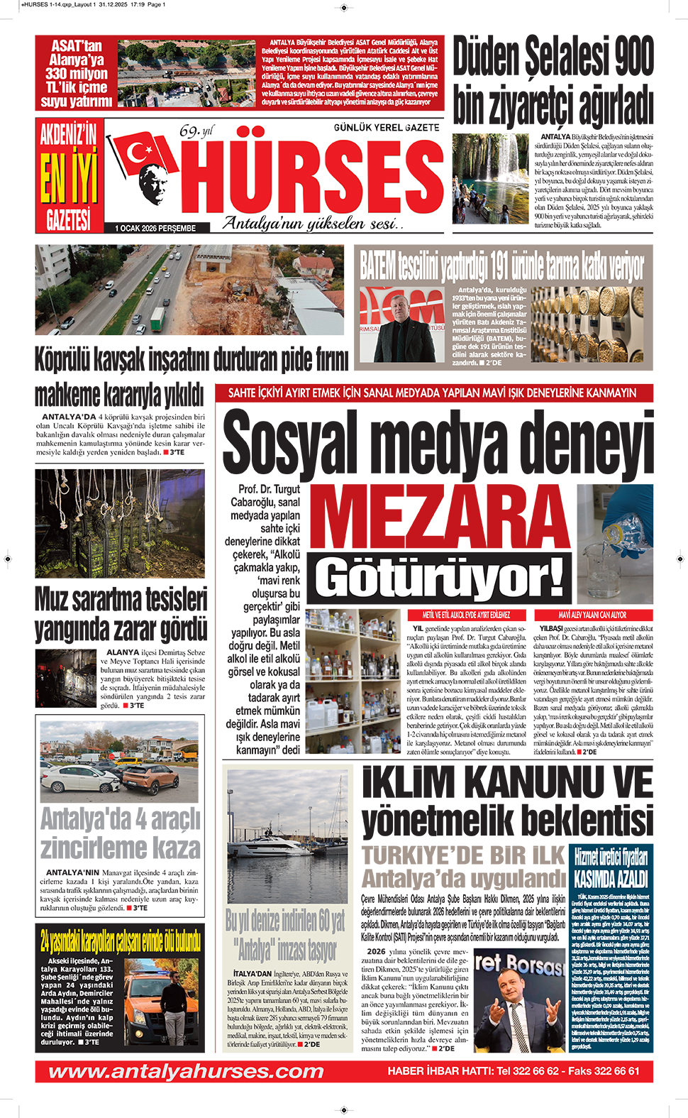 ANTALYANIN YÜKSELEN SESİ HÜRSES 1 OCAK 2026