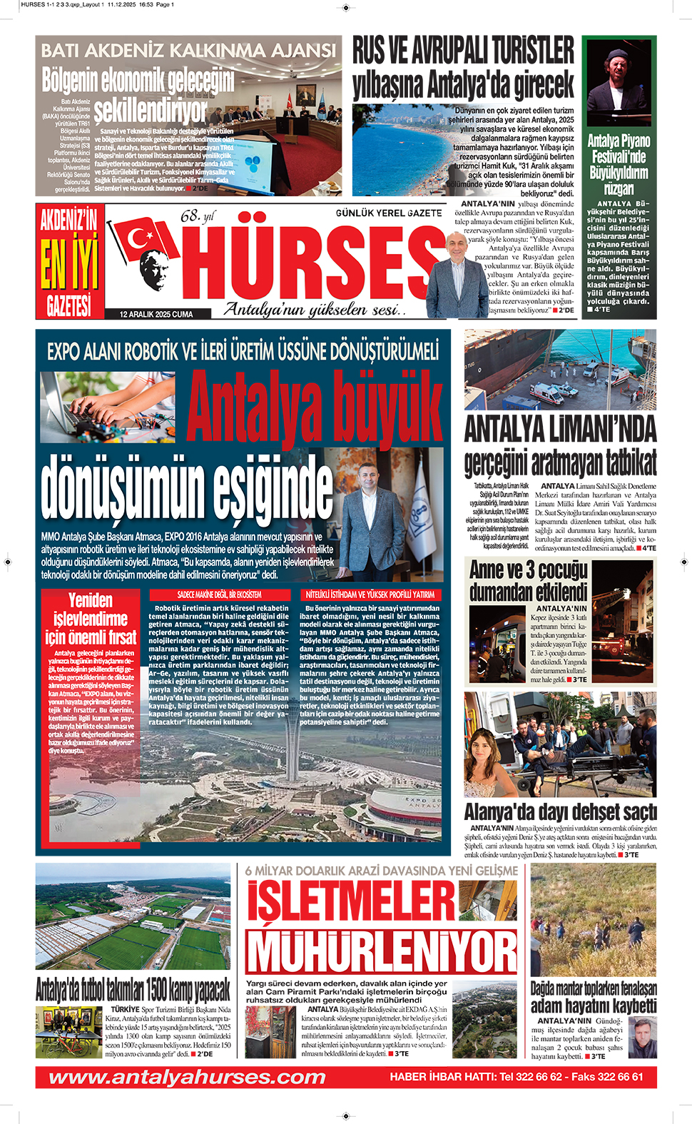 ANTALYANIN YÜKSELEN SESİ HÜRSES 12 ARALIK 2025