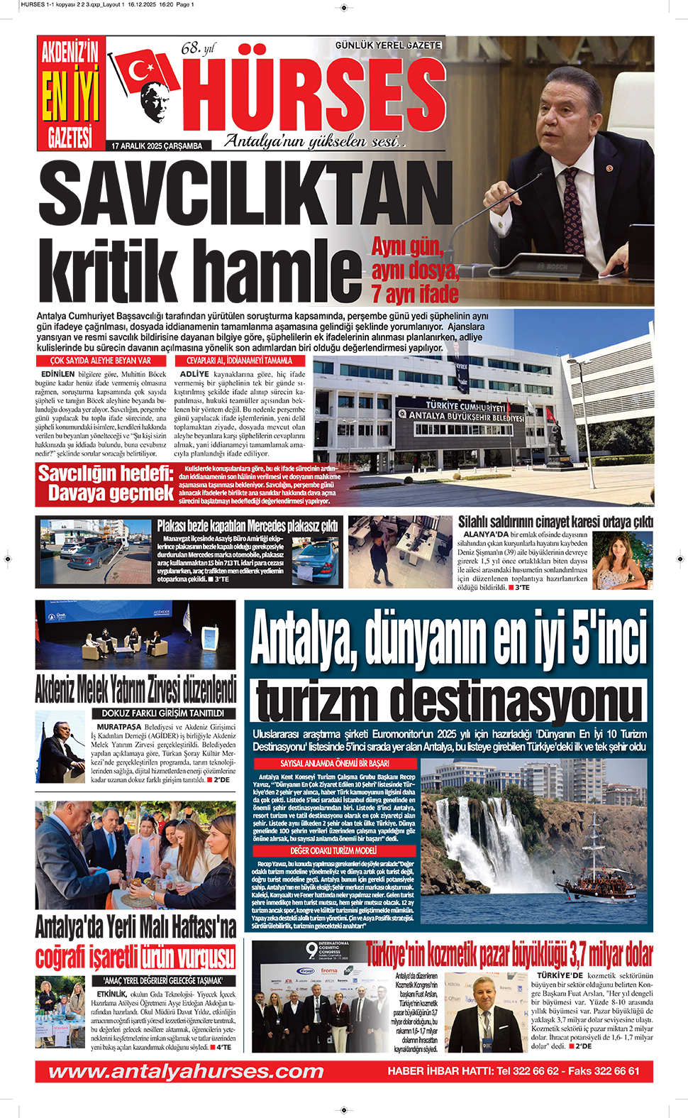 ANTALYANIN YÜKSELEN SESİ HÜRSES 17 ARALIK 2025