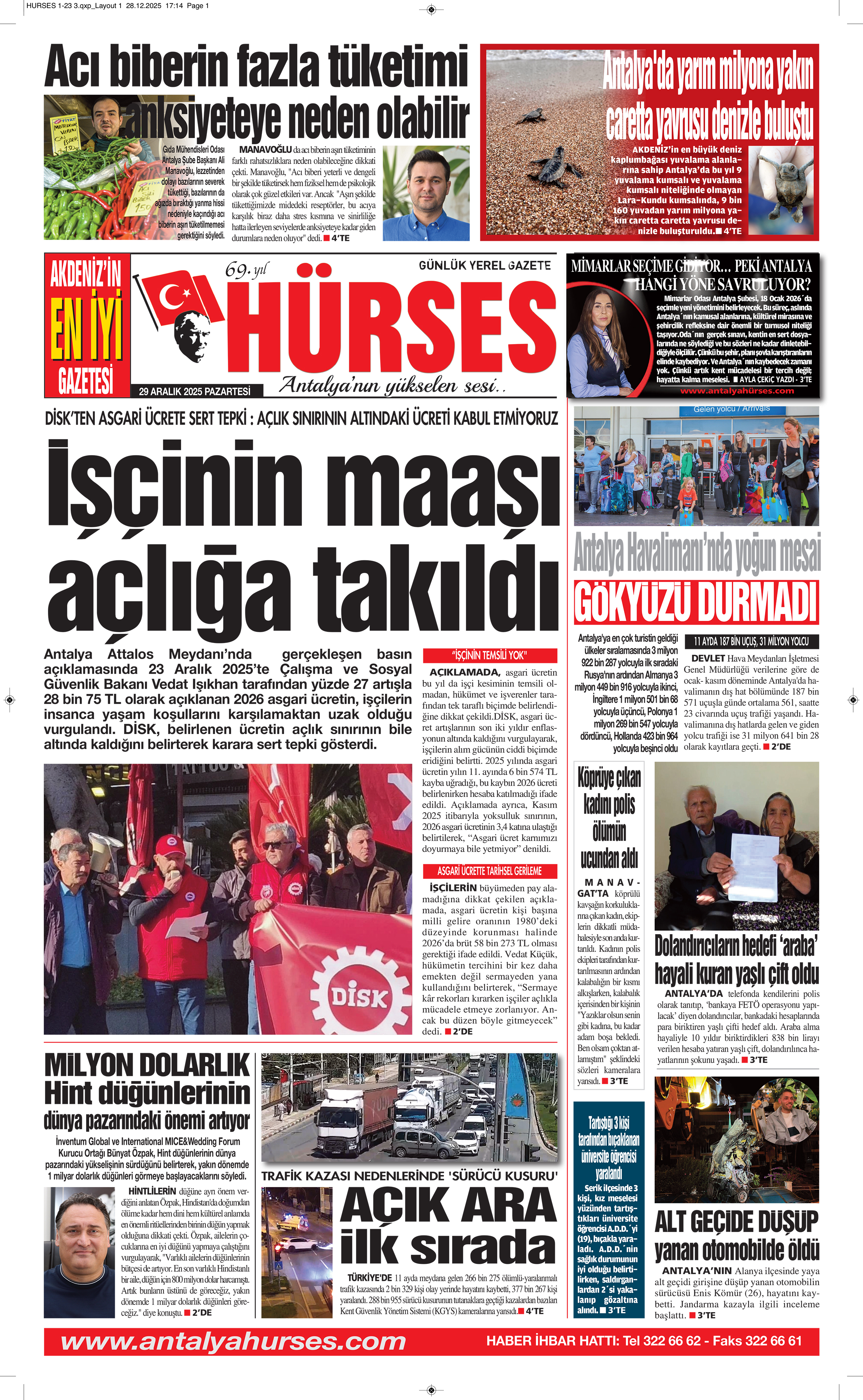 ANTALYANIN YÜKSELEN SESİ HÜRSES 29 ARALIK 2025