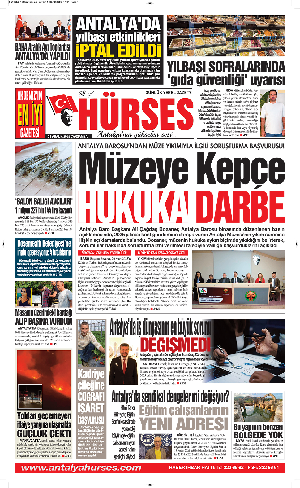 ANTALYANIN YÜKSELEN SESİ HÜRSES 31 ARALIK 2025