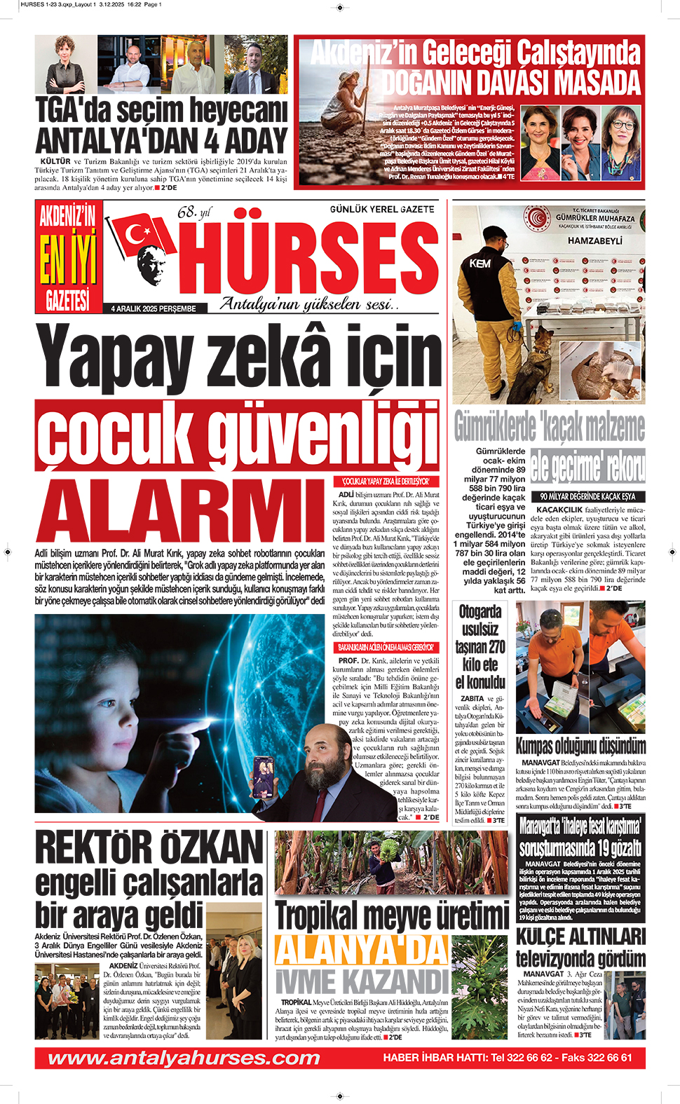 ANTALYANIN YÜKSELEN SESİ HÜRSES 4 ARALIK 2025