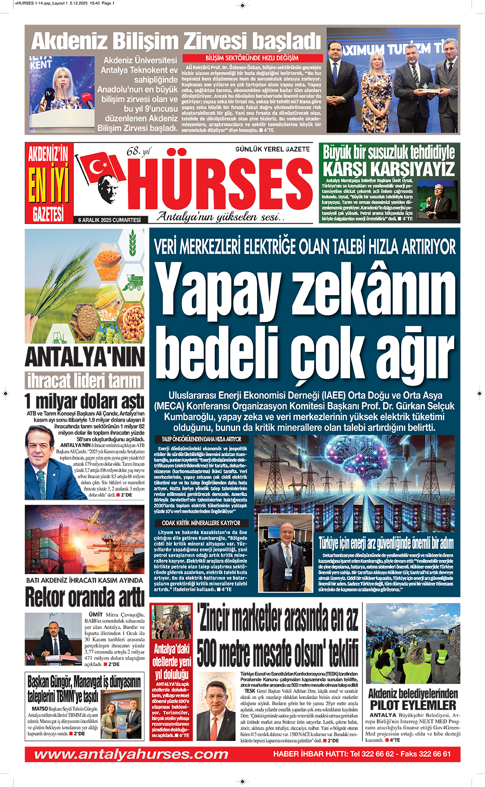 ANTALYANIN YÜKSELEN SESİ HÜRSES 6 ARALIK 2025