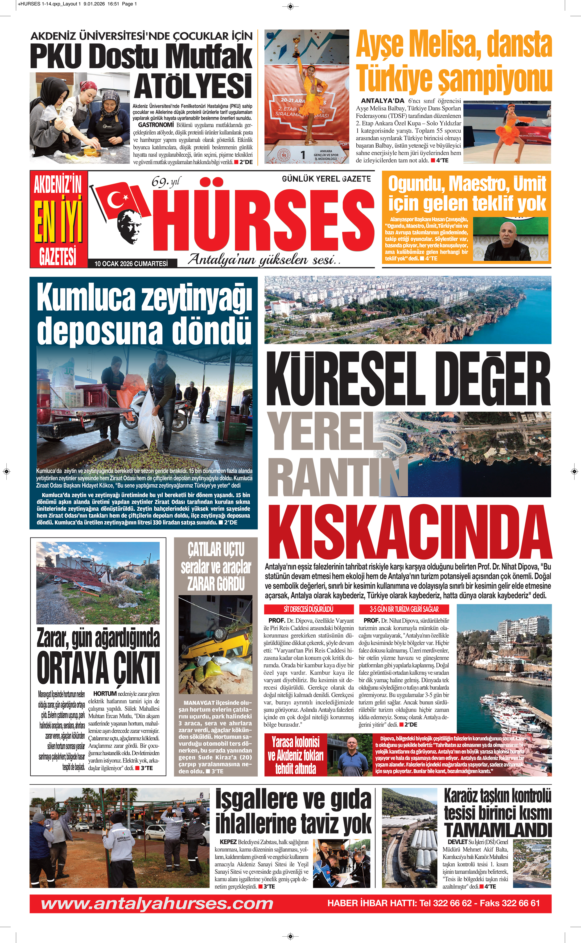 ANTALYANIN YÜKSELEN SESİ HÜRSES 10 OCAK 2026