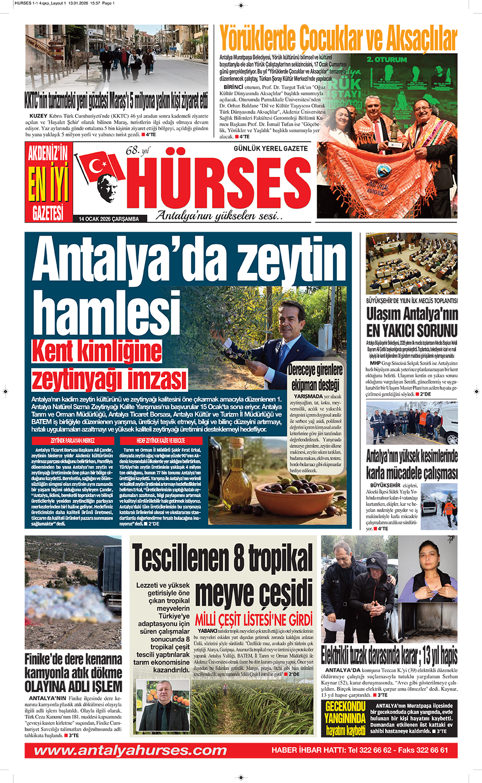 ANTALYANIN YÜKSELEN SESİ HÜRSES 14 OCAK 2026