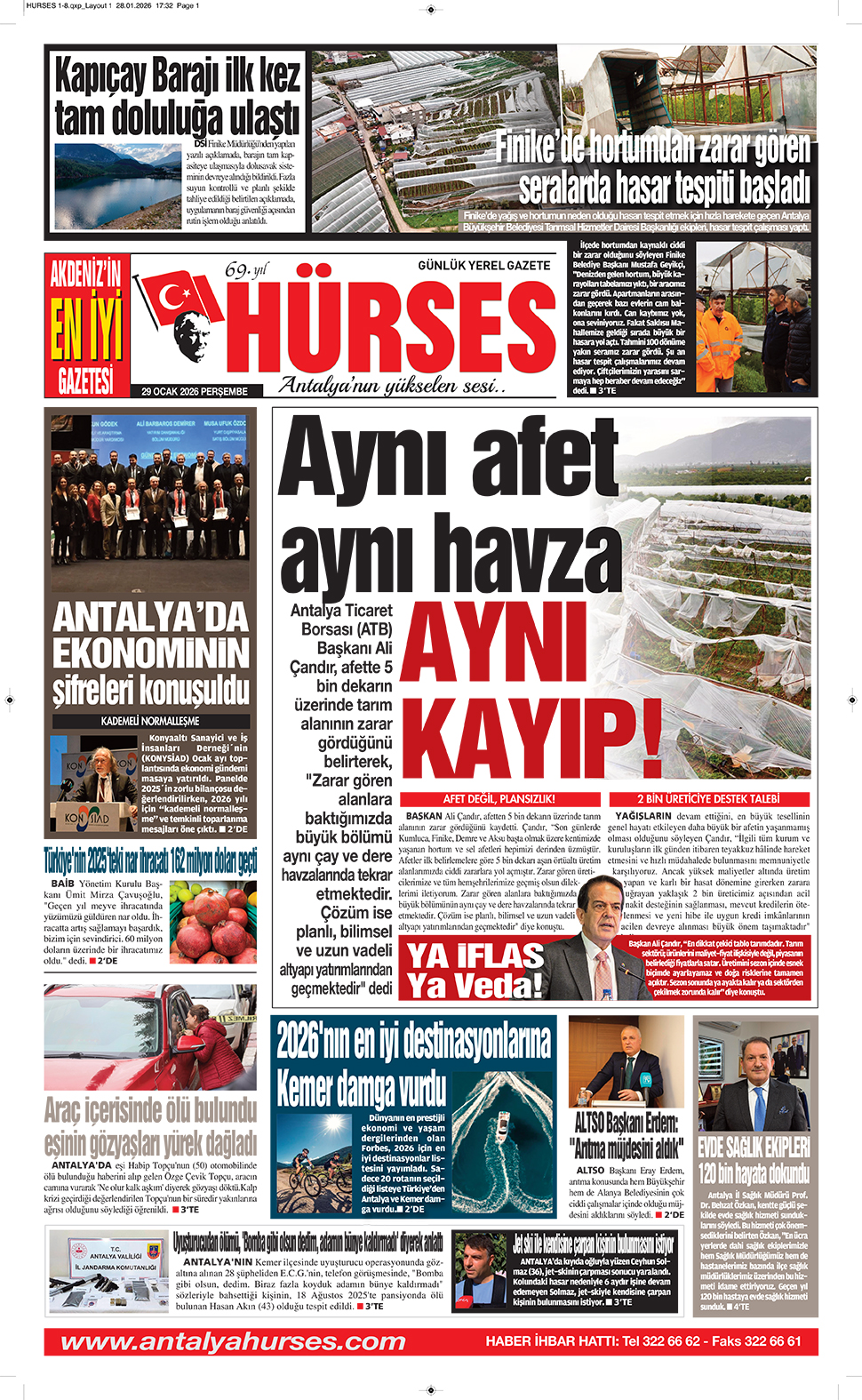 ANTALYANIN YÜKSELEN SESİ HÜRSES 29 OCAK 2026