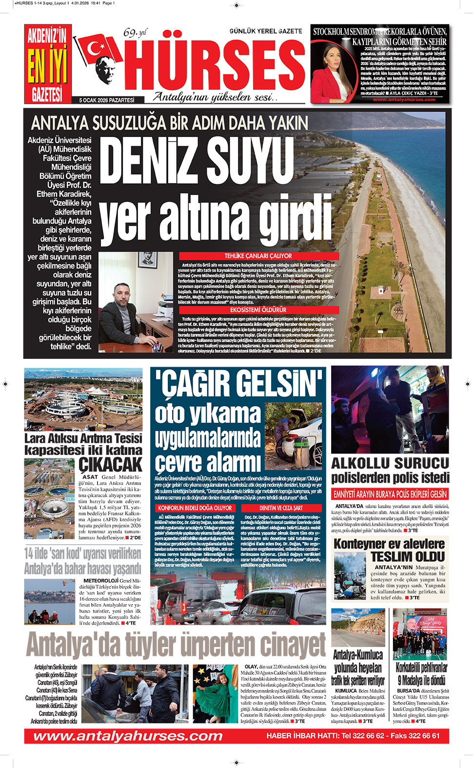 ANTALYANIN YÜKSELEN SESİ HÜRSES 5 OCAK 2026