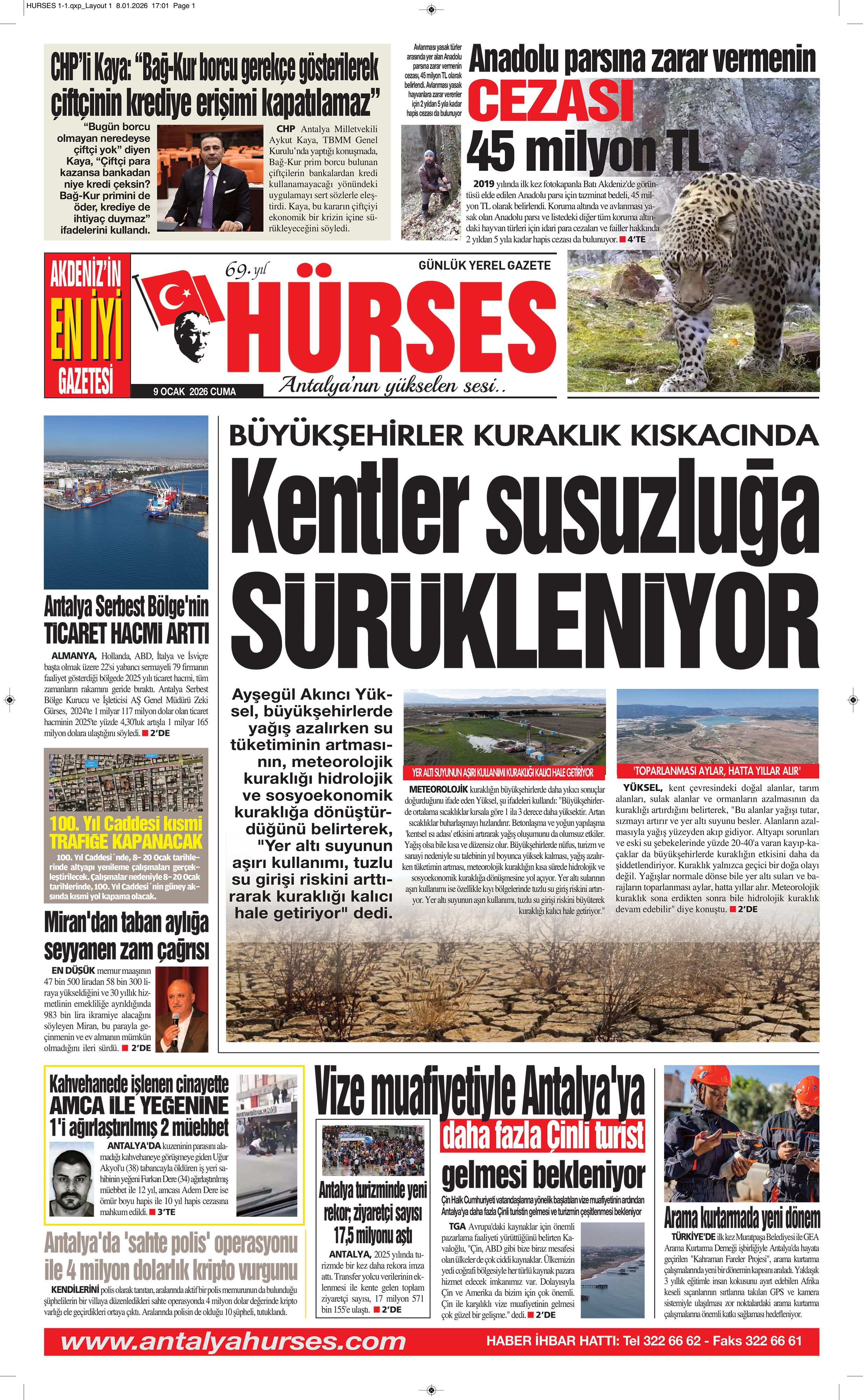 ANTALYANIN YÜKSELEN SESİ HÜRSES 9 OCAK 2026