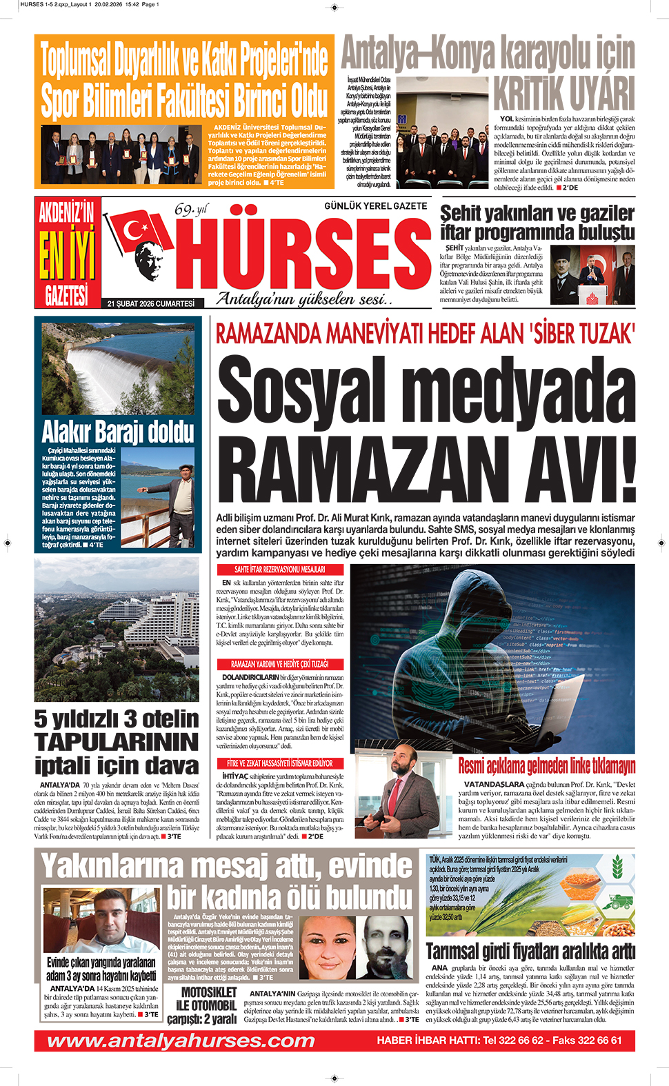 ANTALYANIN YÜKSELEN SESİ HÜRSES 21 ŞUBAT 2026