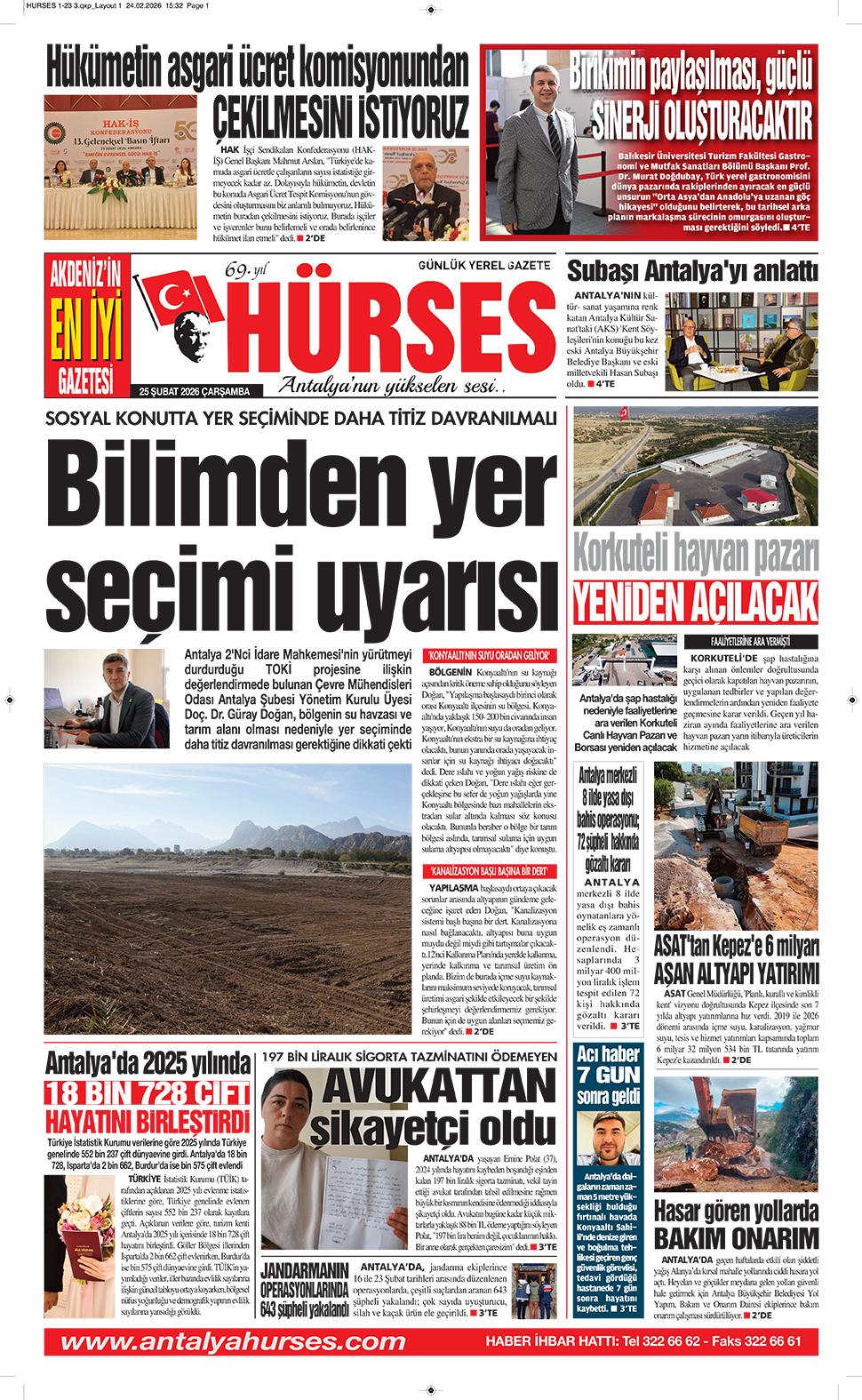 ANTALYANIN YÜKSELEN SESİ HÜRSES 25 ŞUBAT 2026