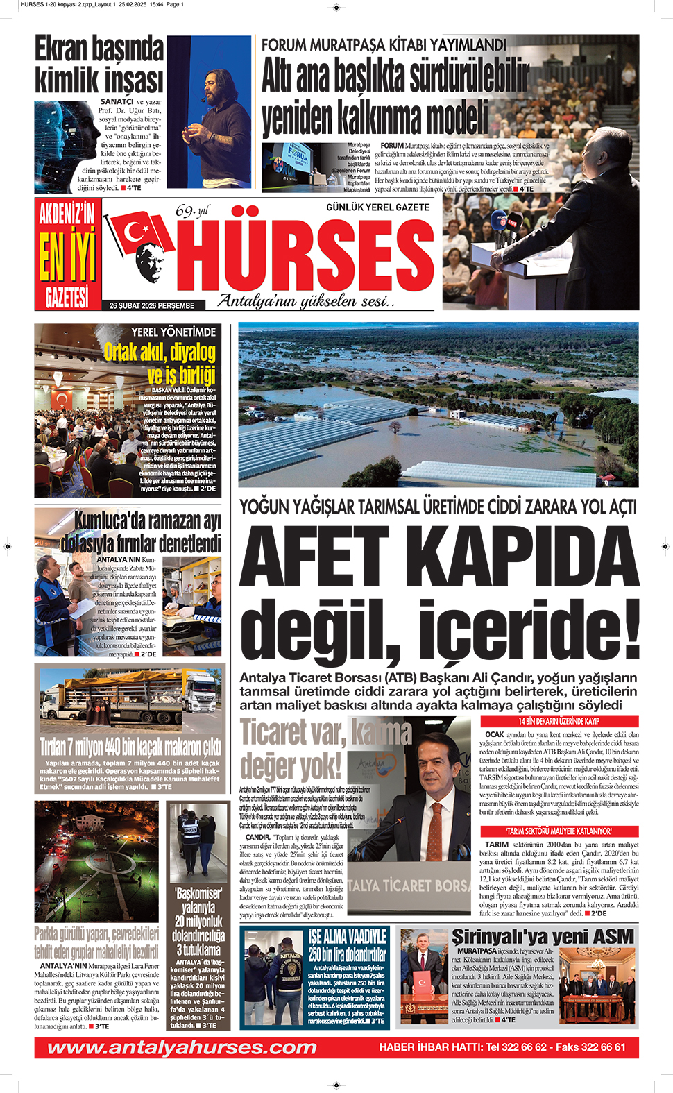 ANTALYANIN YÜKSELEN SESİ HÜRSES 26 ŞUBAT 2026