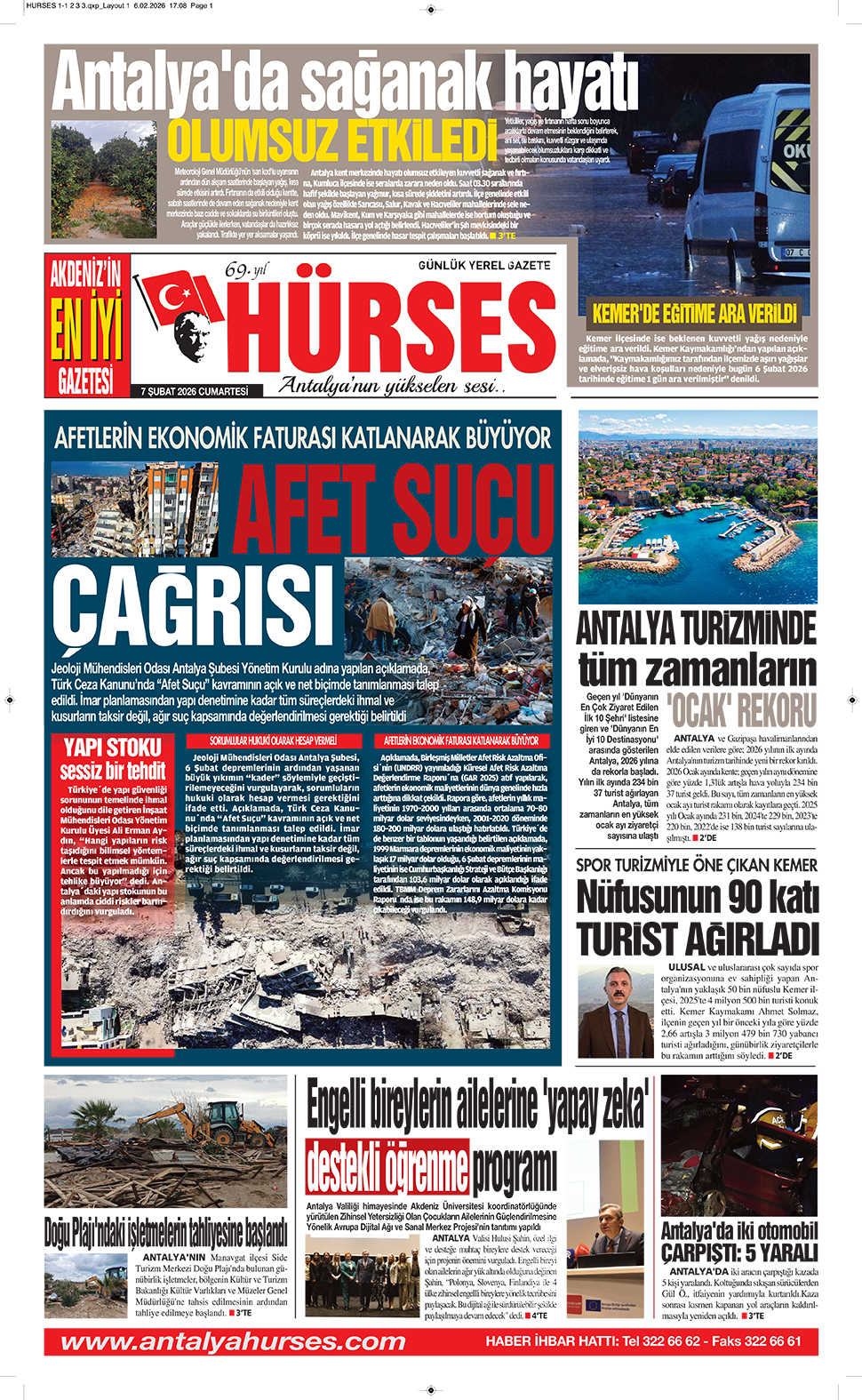 ANTALYANIN YÜKSELEN SESİ HÜRSES 7 ŞUBAT 2026