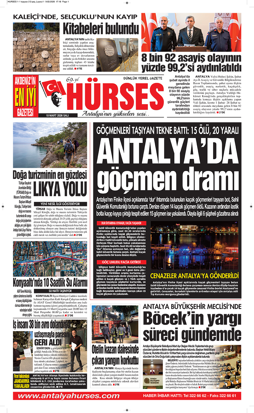 ANTALYANIN YÜKSELEN SESİ HÜRSES 10 MART 2026