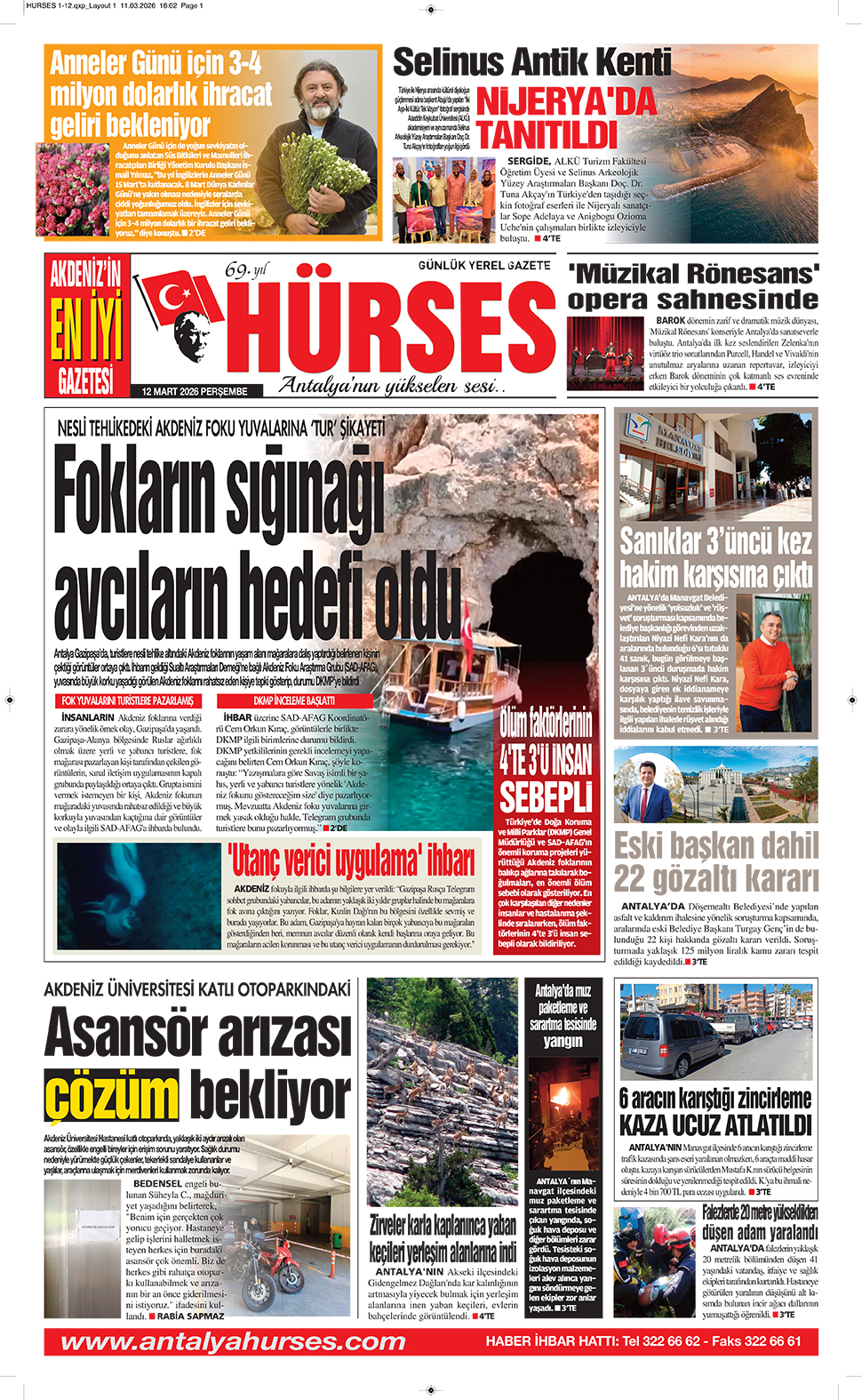 ANTALYANIN YÜKSELEN SESİ HÜRSES 12 MART 2026