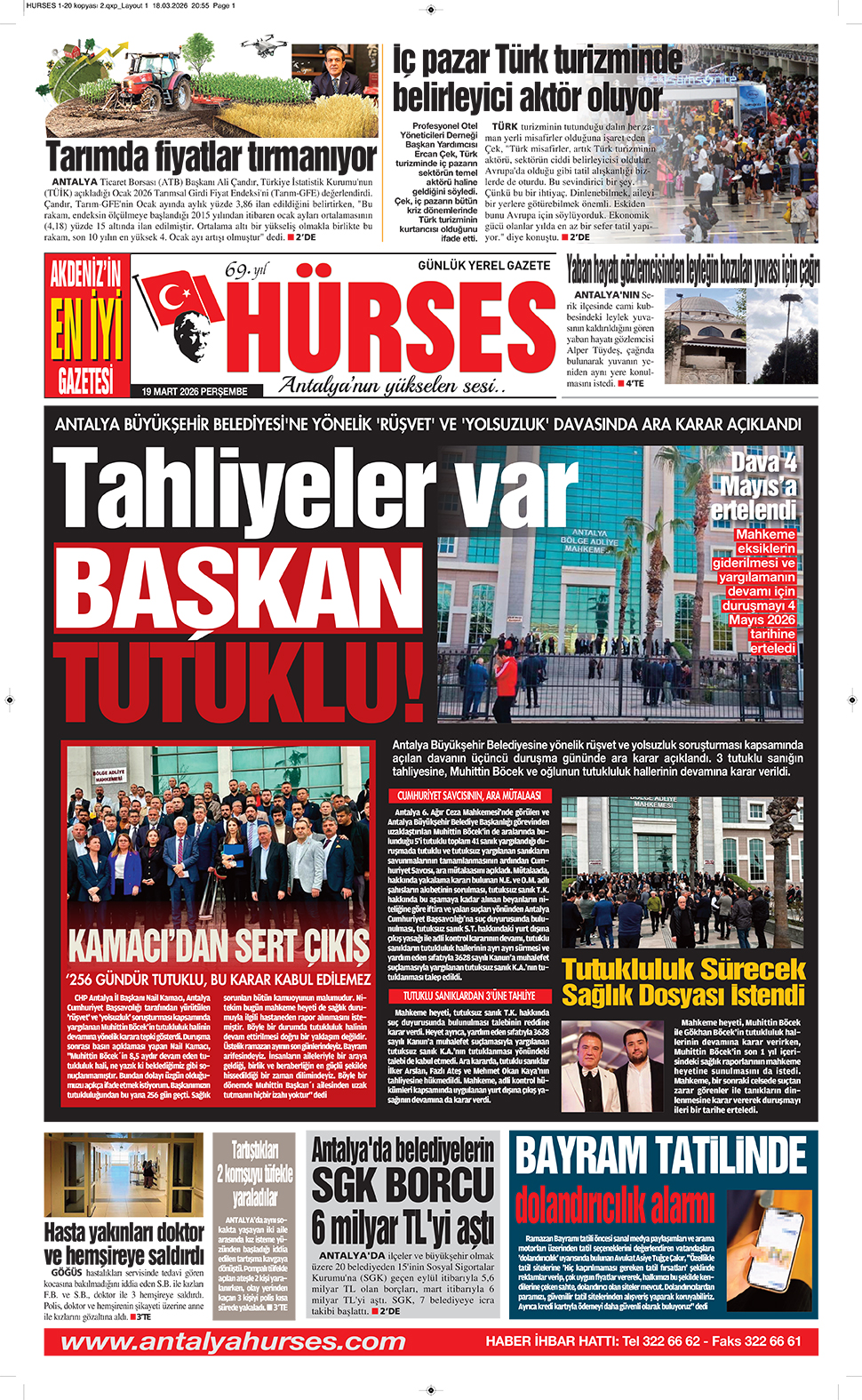 ANTALYANIN YÜKSELEN SESİ HÜRSES 19 MART 2026