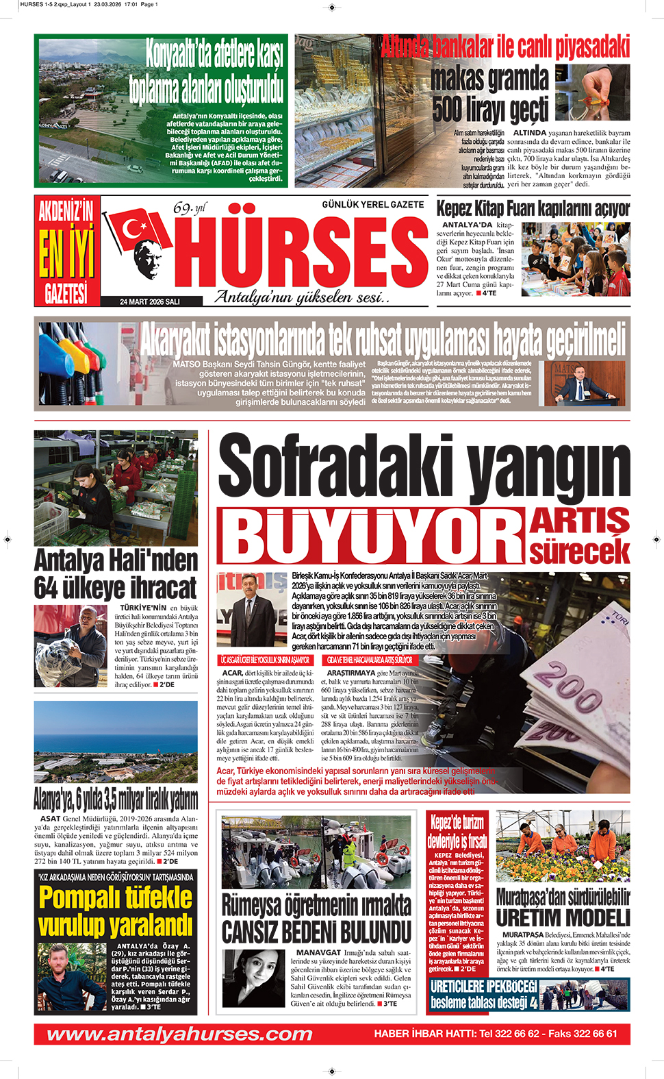 ANTALYANIN YÜKSELEN SESİ HÜRSES 24 MART 2026