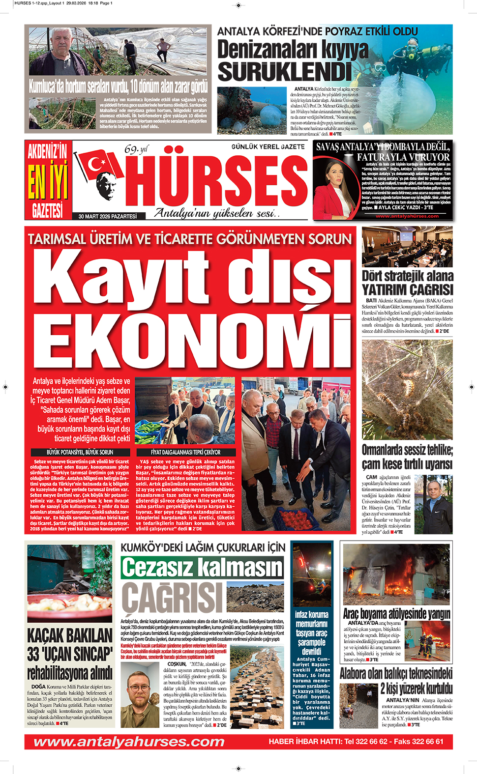 ANTALYANIN YÜKSELEN SESİ HÜRSES 30 MART 2026