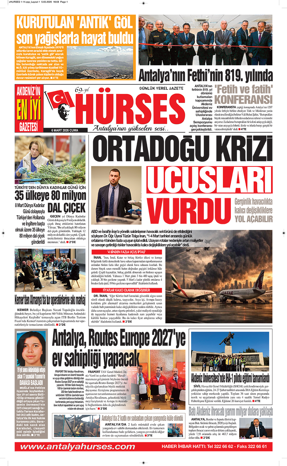 ANTALYANIN YÜKSELEN SESİ HÜRSES 6 MART 2026