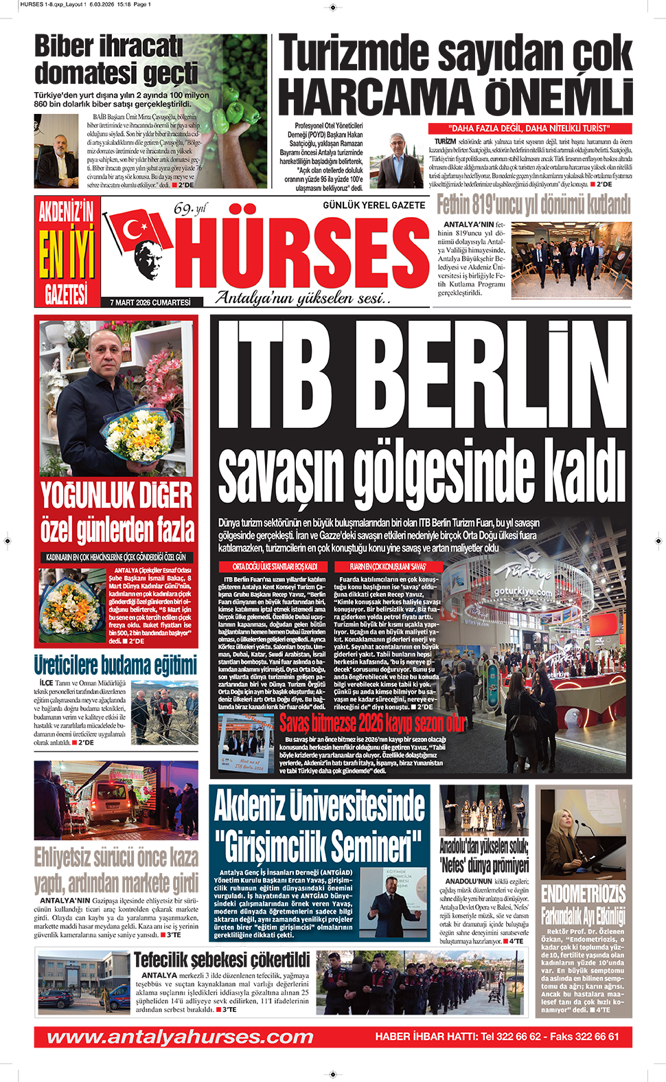 ANTALYANIN YÜKSELEN SESİ HÜRSES 7 MART 2026