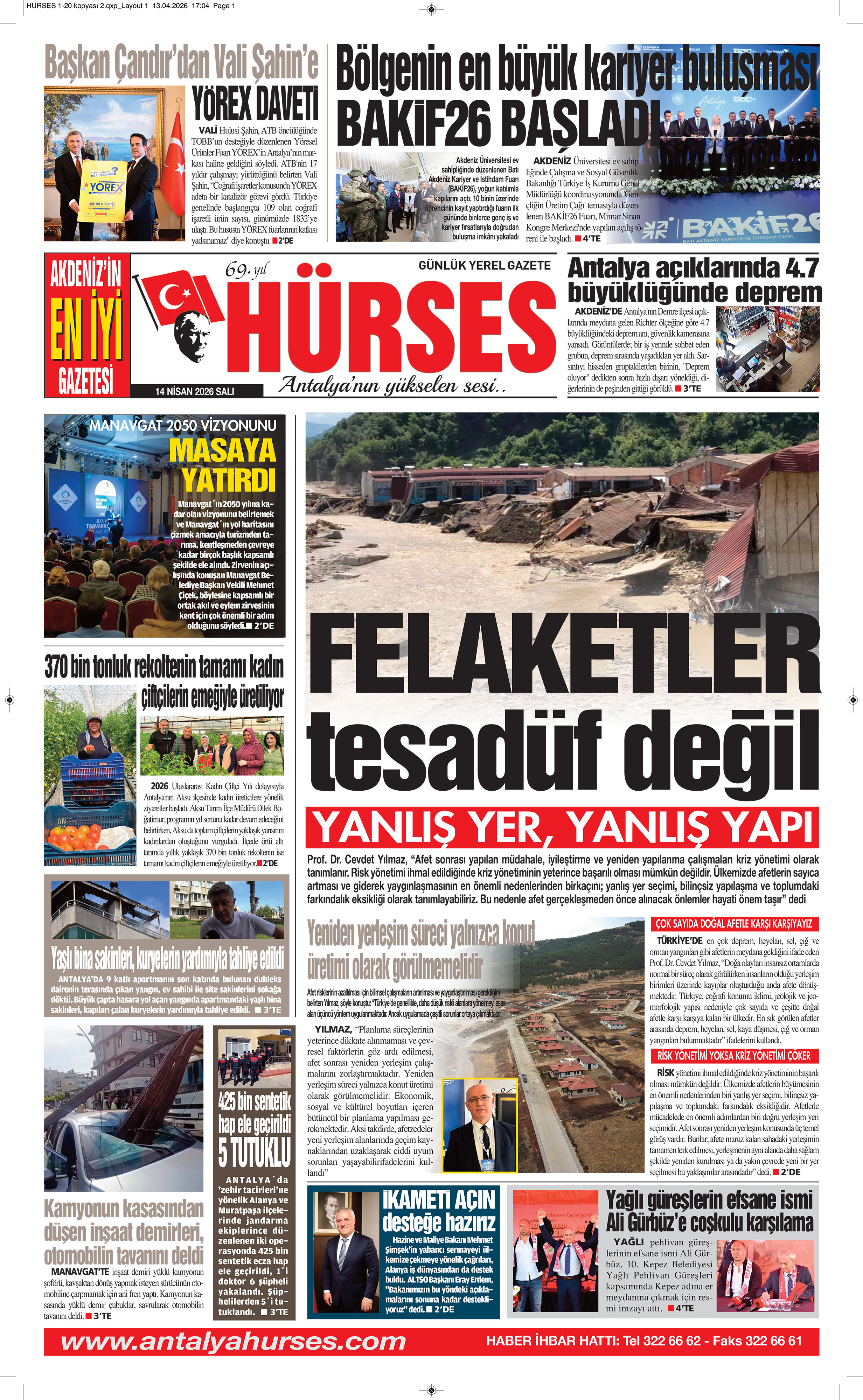 ANTALYANIN YÜKSELEN SESİ HÜRSES 14 NİSAN 2026