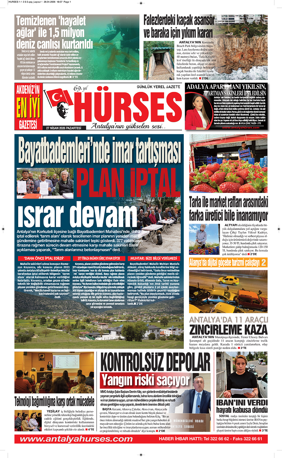 ANTALYANIN YÜKSELEN SESİ HÜRSES 27 NİSAN 2026