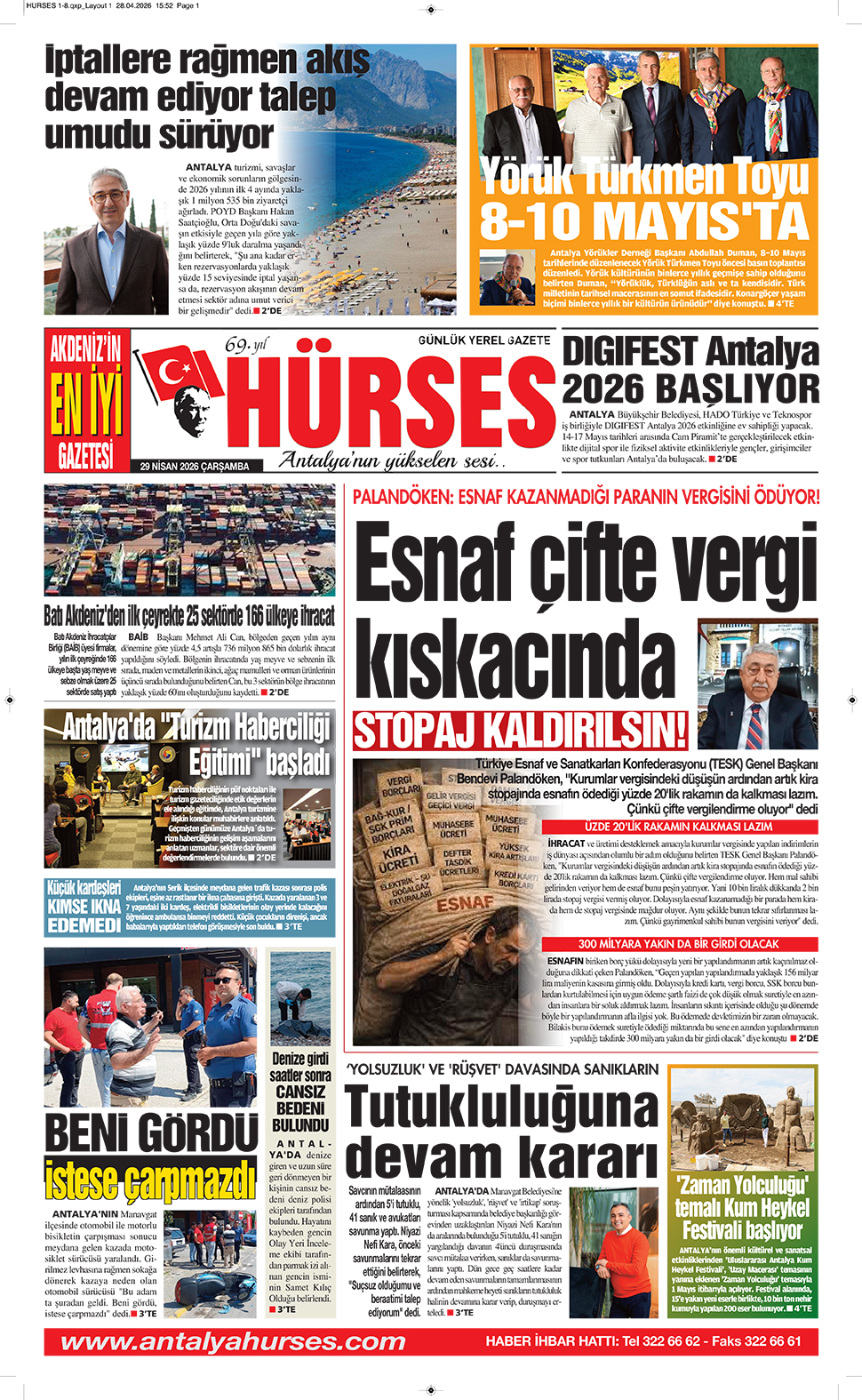 ANTALYANIN YÜKSELEN SESİ HÜRSES 29 NİSAN 2026