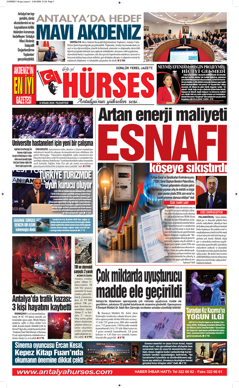 ANTALYANIN YÜKSELEN SESİ HÜRSES 6 NİSAN 2026