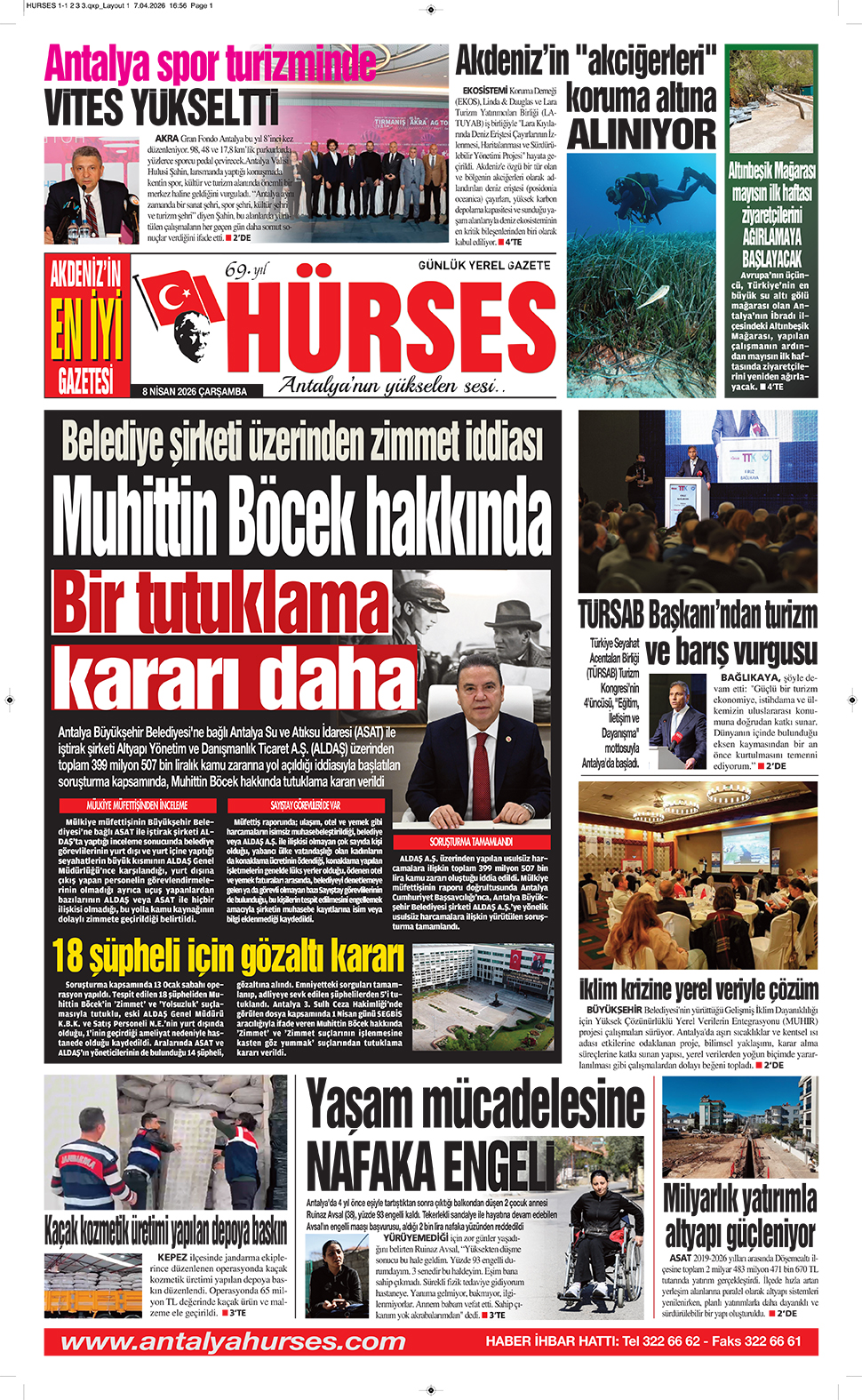 ANTALYANIN YÜKSELEN SESİ HÜRSES 8 NİSAN 2026