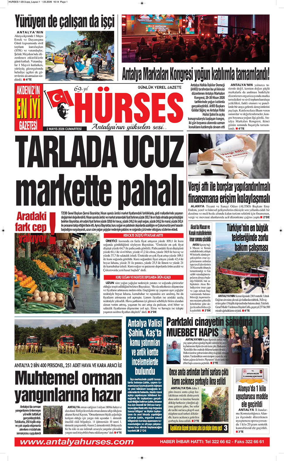 ANTALYANIN YÜKSELEN SESİ HÜRSES 2 MAYIS 2026