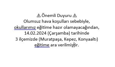 Antalya'da okullar tatil mi? hangi günler tatil edildi?