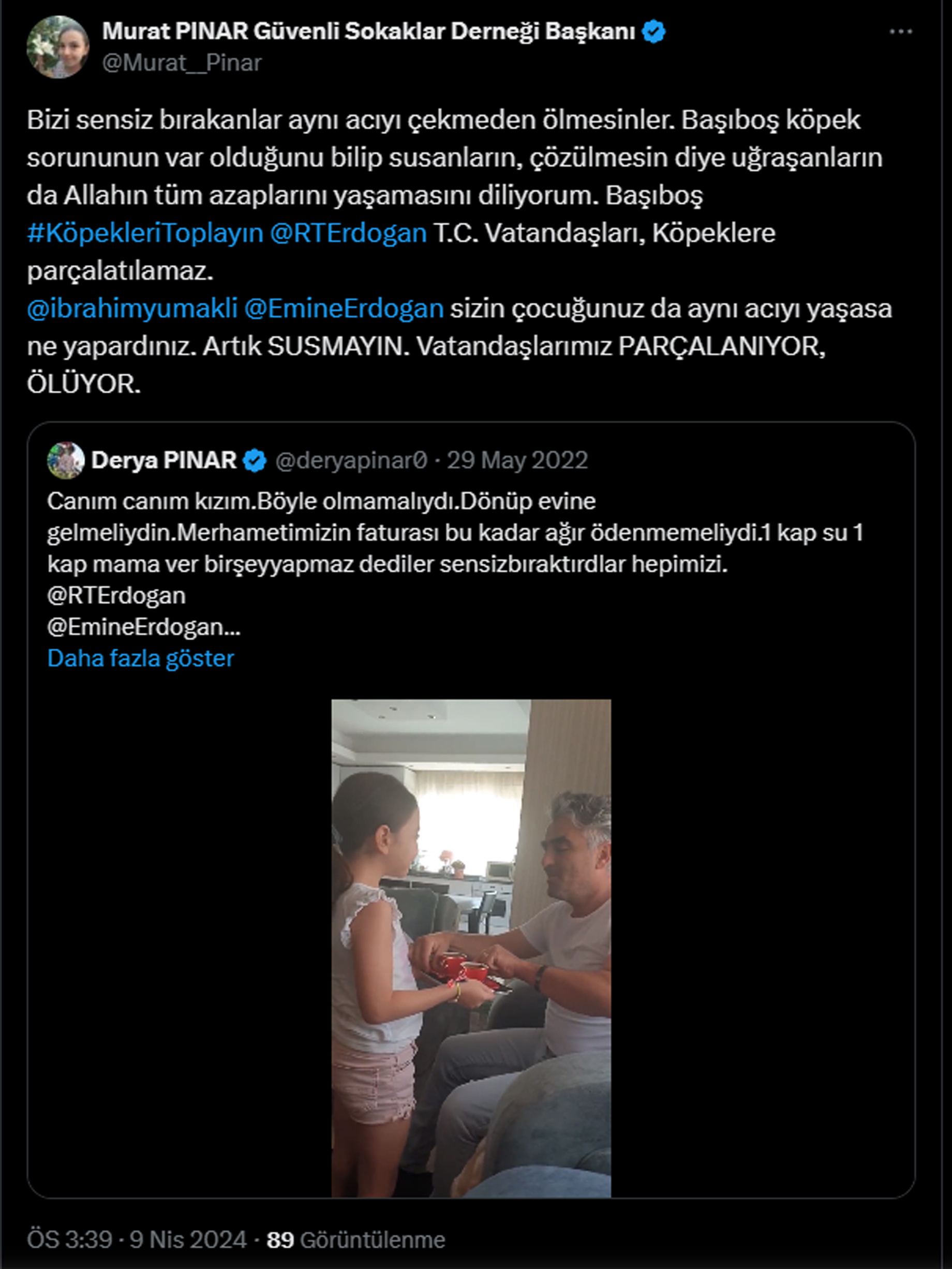Mahra'nın babasından duygulandıran paylaşım