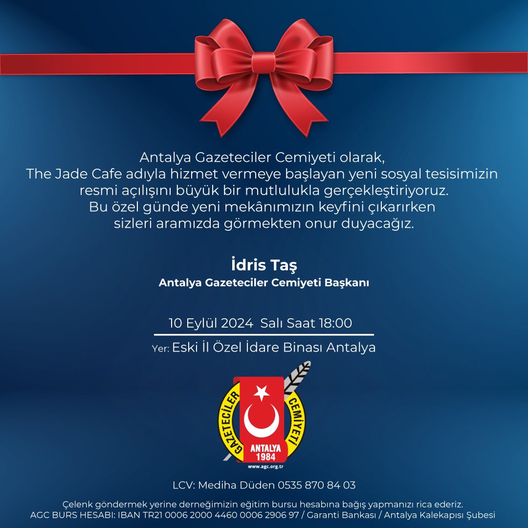 AGC Sosyal Tesisi 10 Eylül’de açılıyor