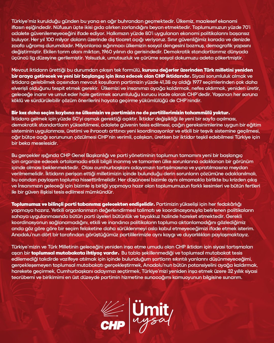 Ülkenin Geleceği İçin Başkan Uysal: "32 Yıllık Tecrübemi Sunacağım"