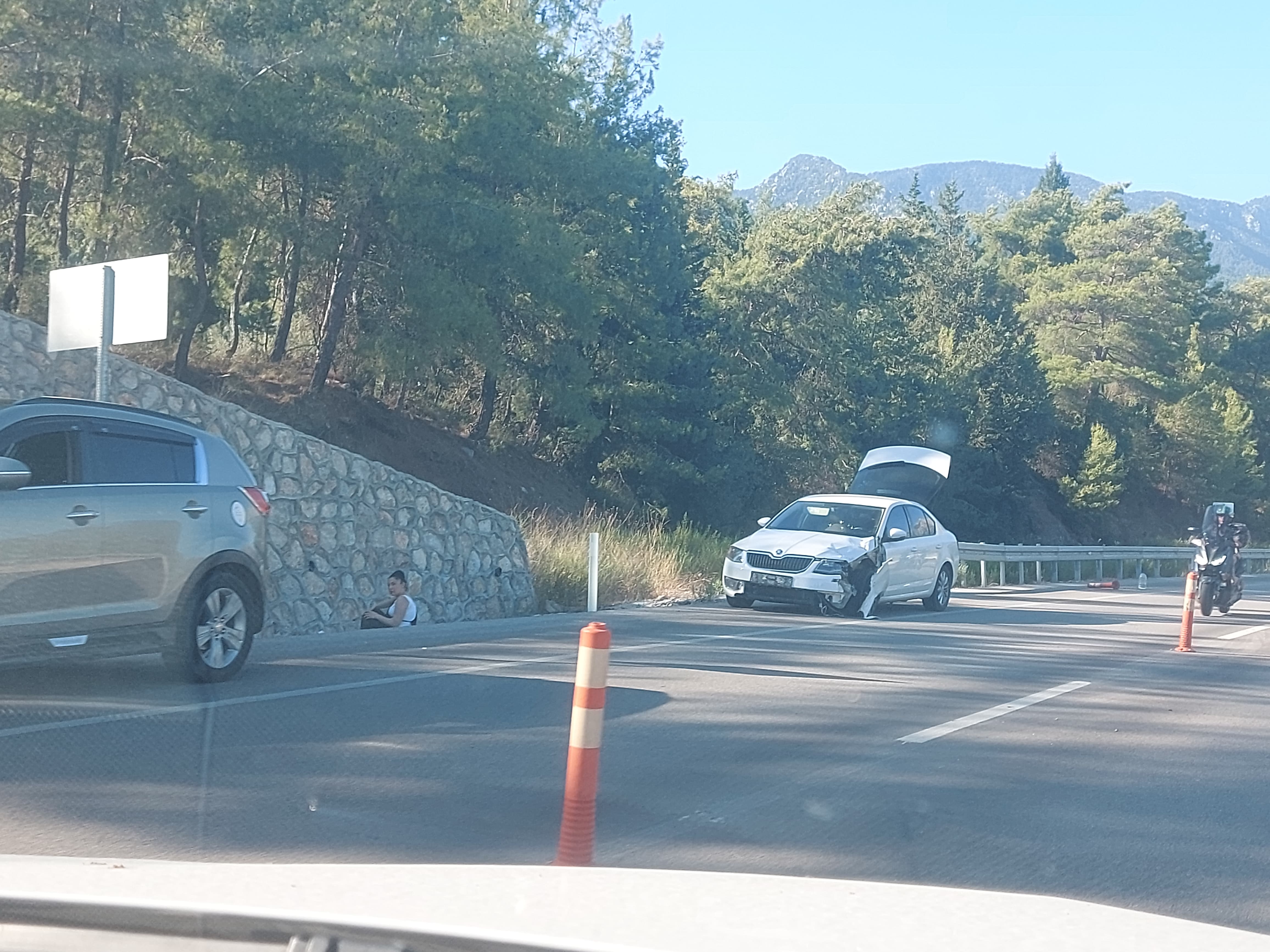 Maddi hasarlı kaza meydana geldi