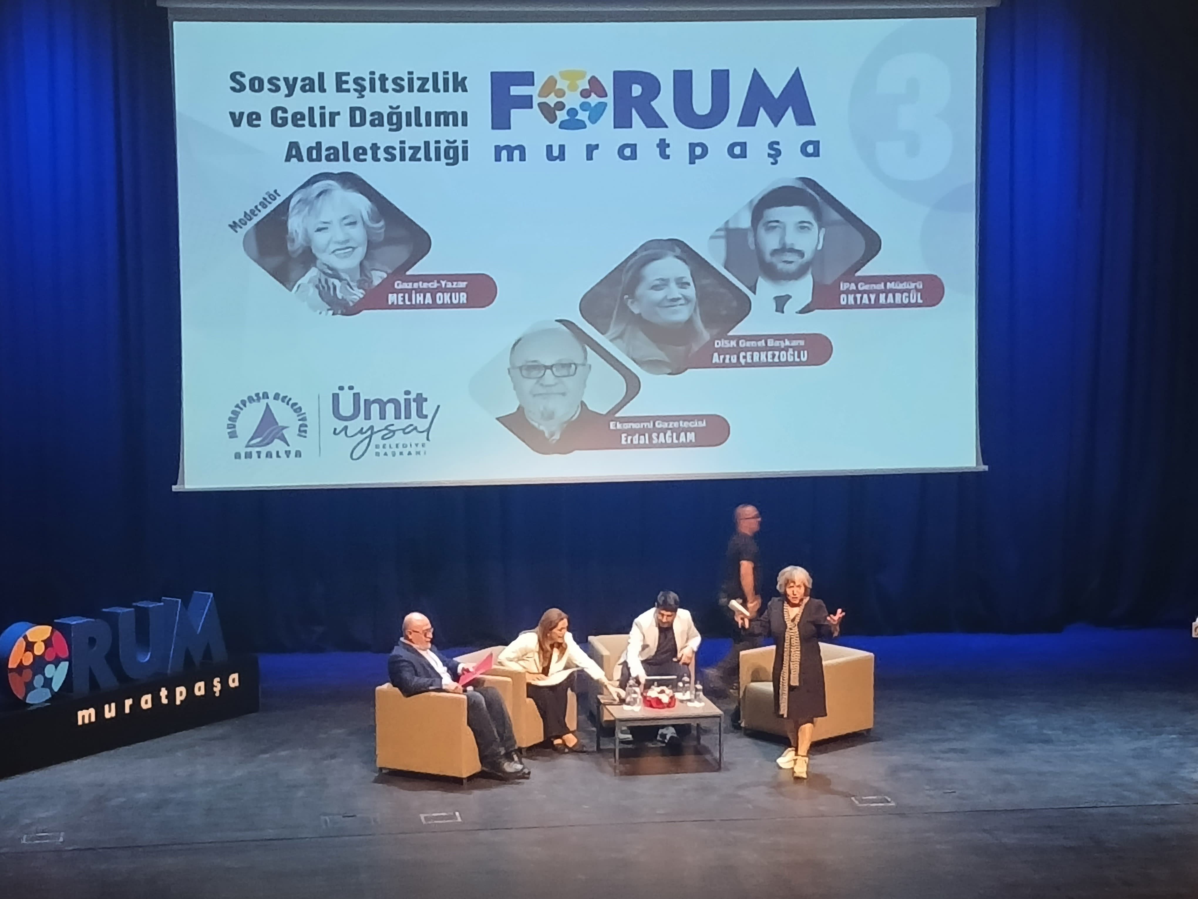 Forum Muratpaşa’da “Sosyal Eşitsizlik ve Gelir Dağılımı Adaletsizliği”