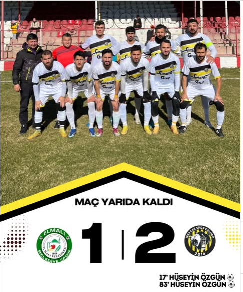 Elmalı Belediye Spor ve 1923 Kaş Spor Kulübü Arasında Oynanan Maç Tatil Edildi